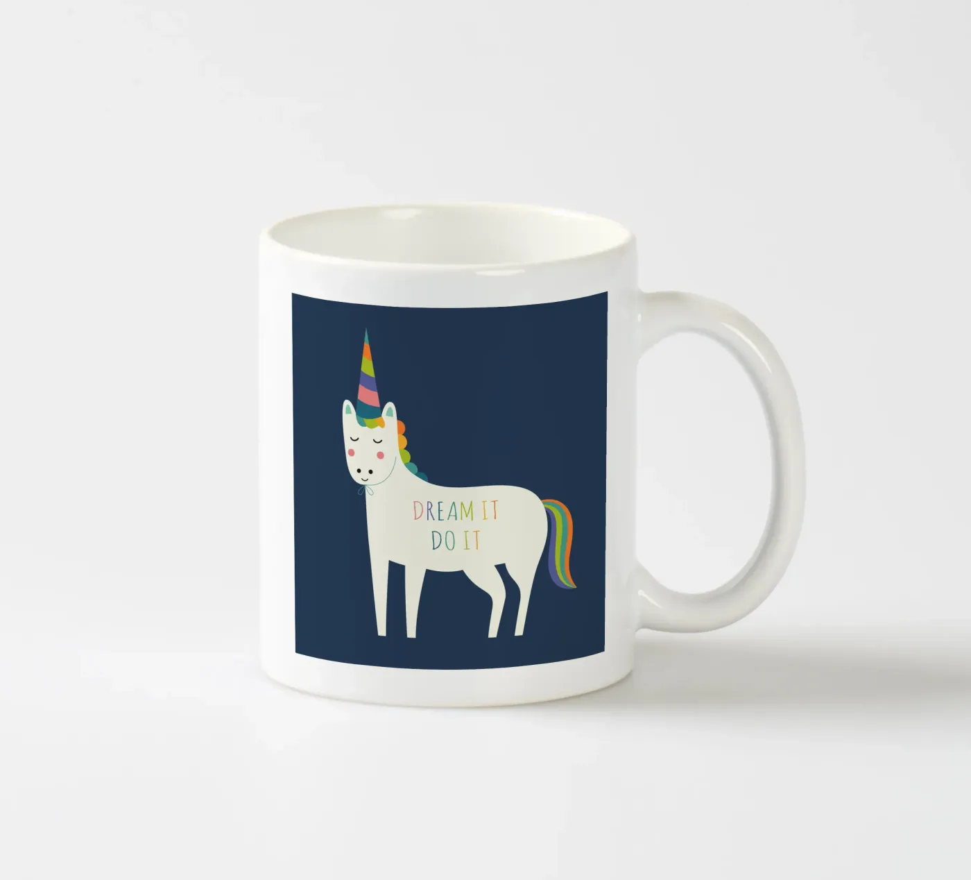 Dream It Do It ceramic mug by Andy Westface