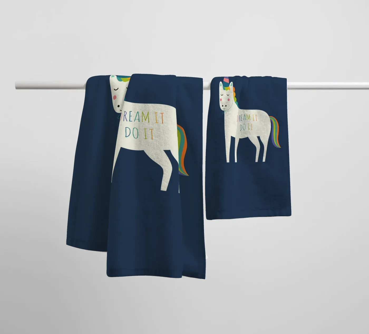 Sognalo e fallo asciugamano da bagno da Andy Westface