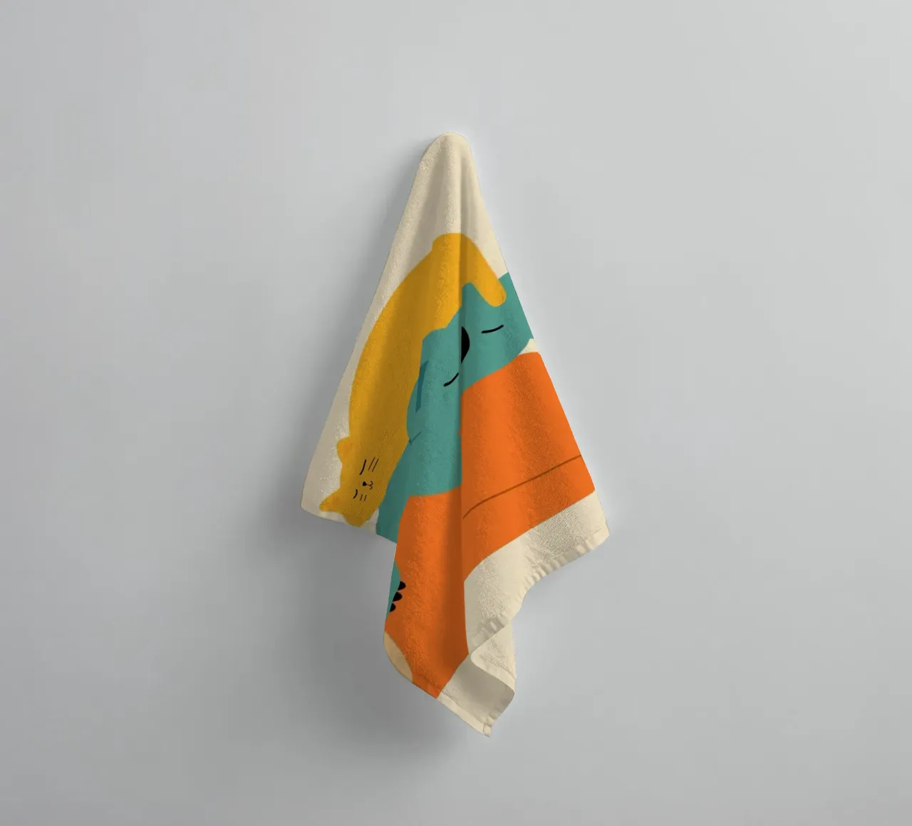 Being Lazy towel by Andy Westface