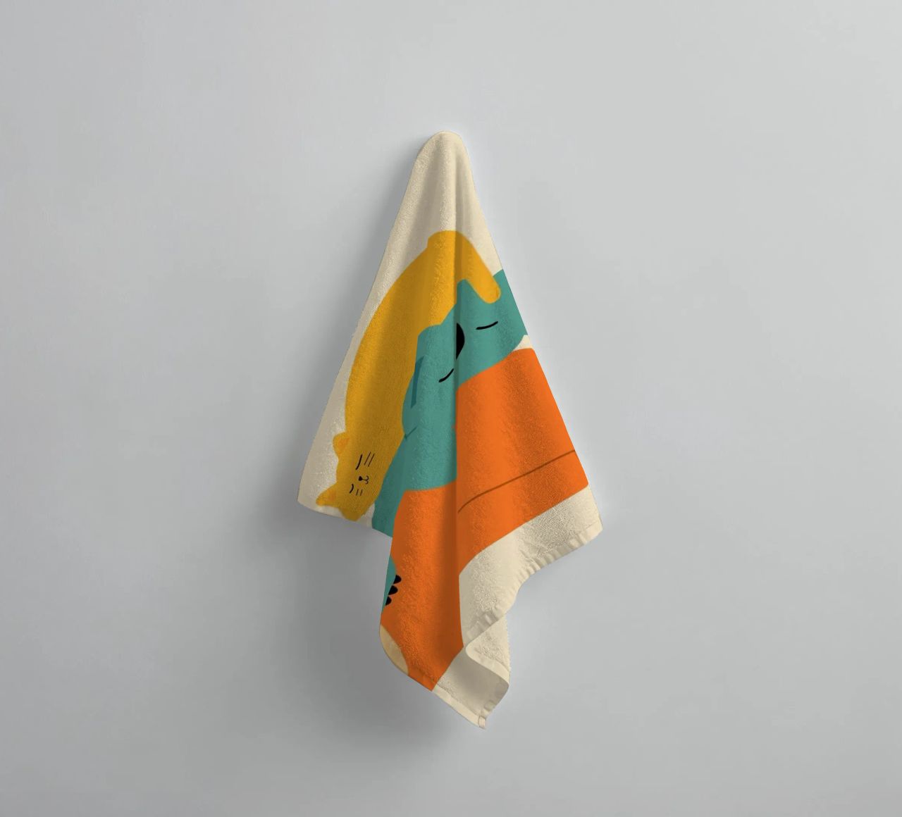 La paresse serviette de bain de Andy Westface