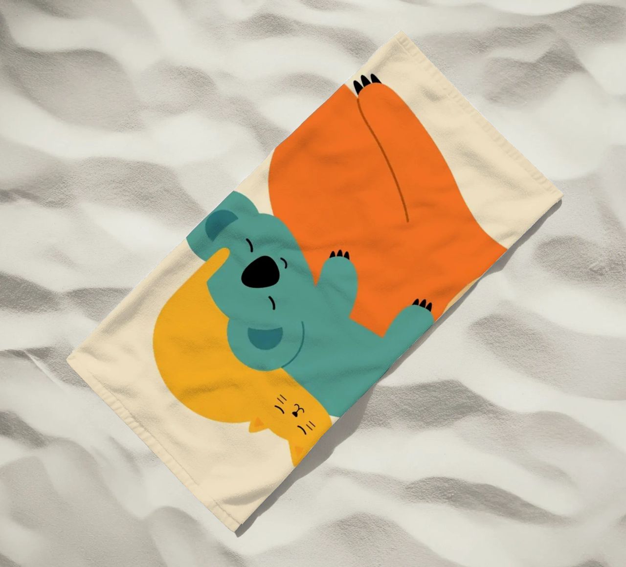 La paresse serviette de plage de Andy Westface