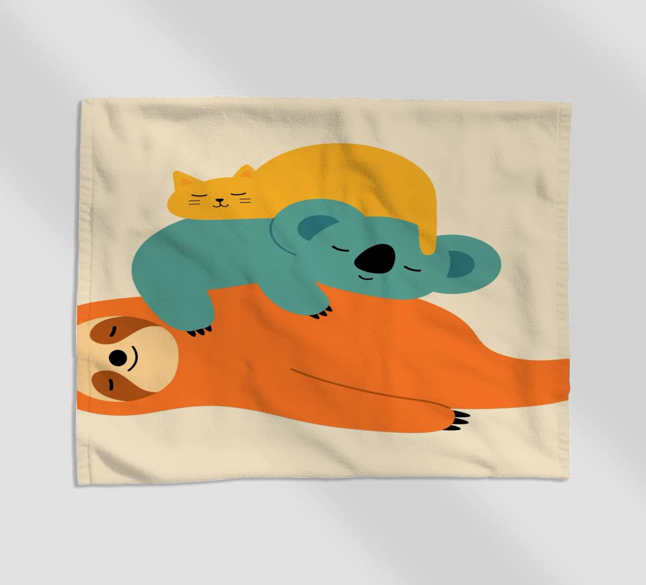La paresse serviette de plage de Andy Westface