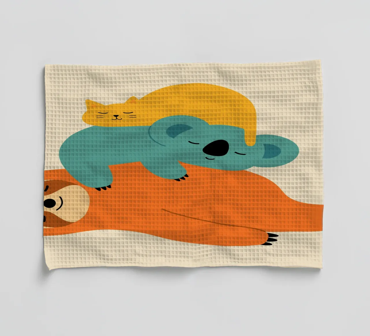 Being Lazy tea towel by Andy Westface