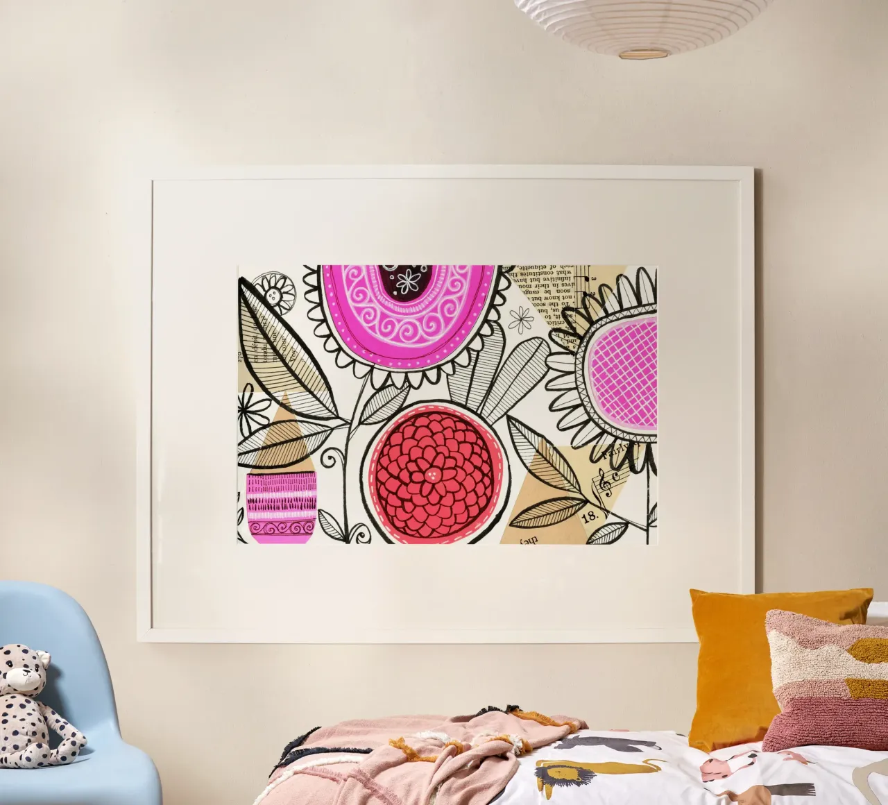 Susan Black - Collage botanico 03 poster da The Artcircle
