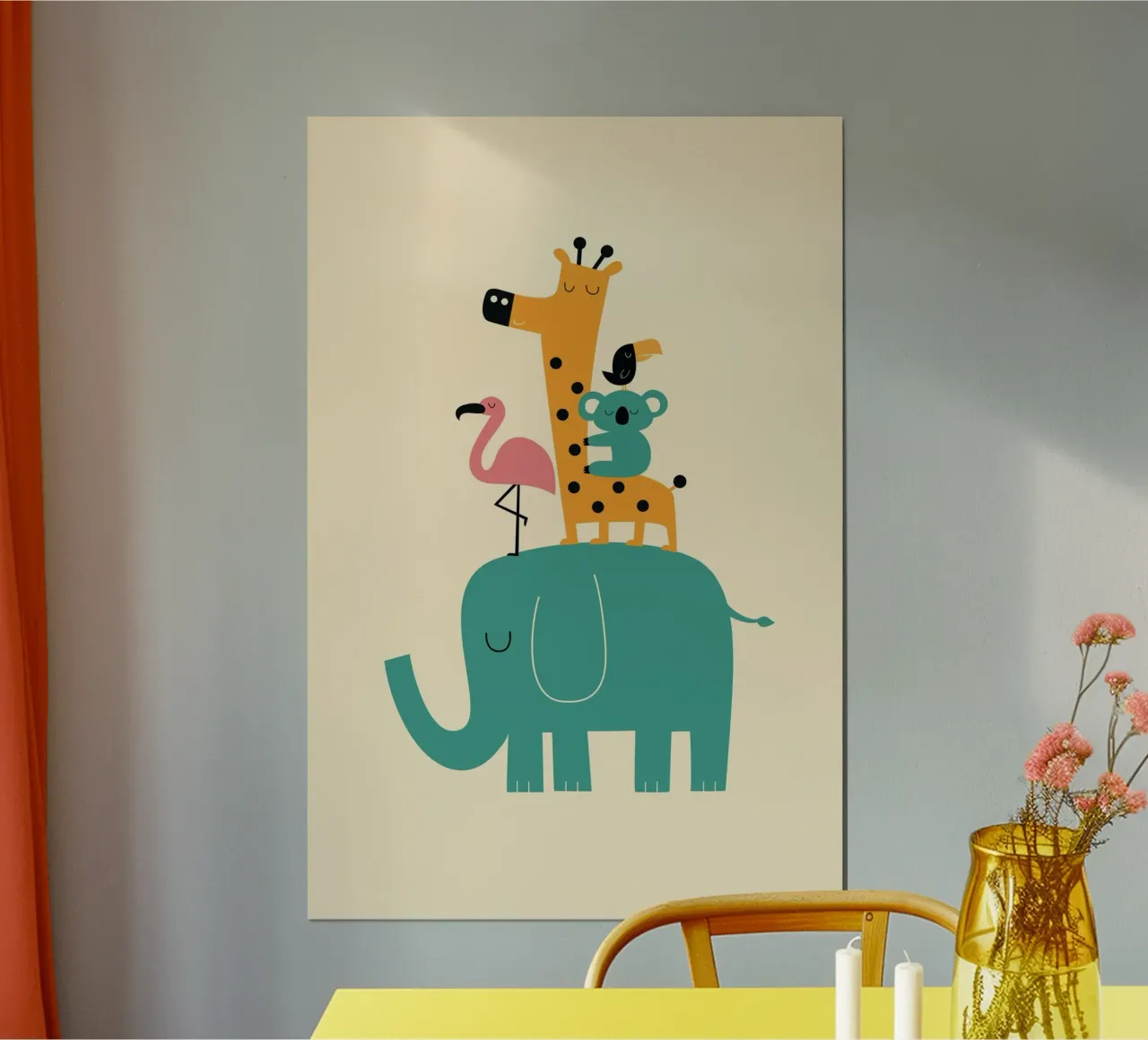 Aller de l'avant poster avec cadre en bois de Andy Westface