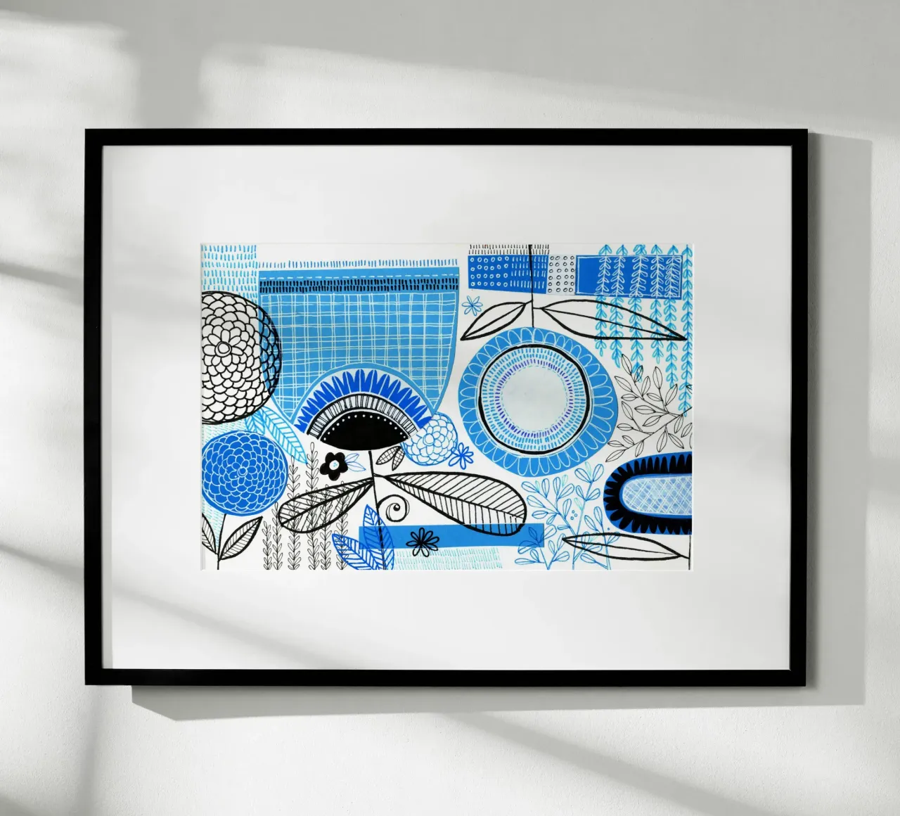 Susan Black - Collage botanico 05 poster da The Artcircle