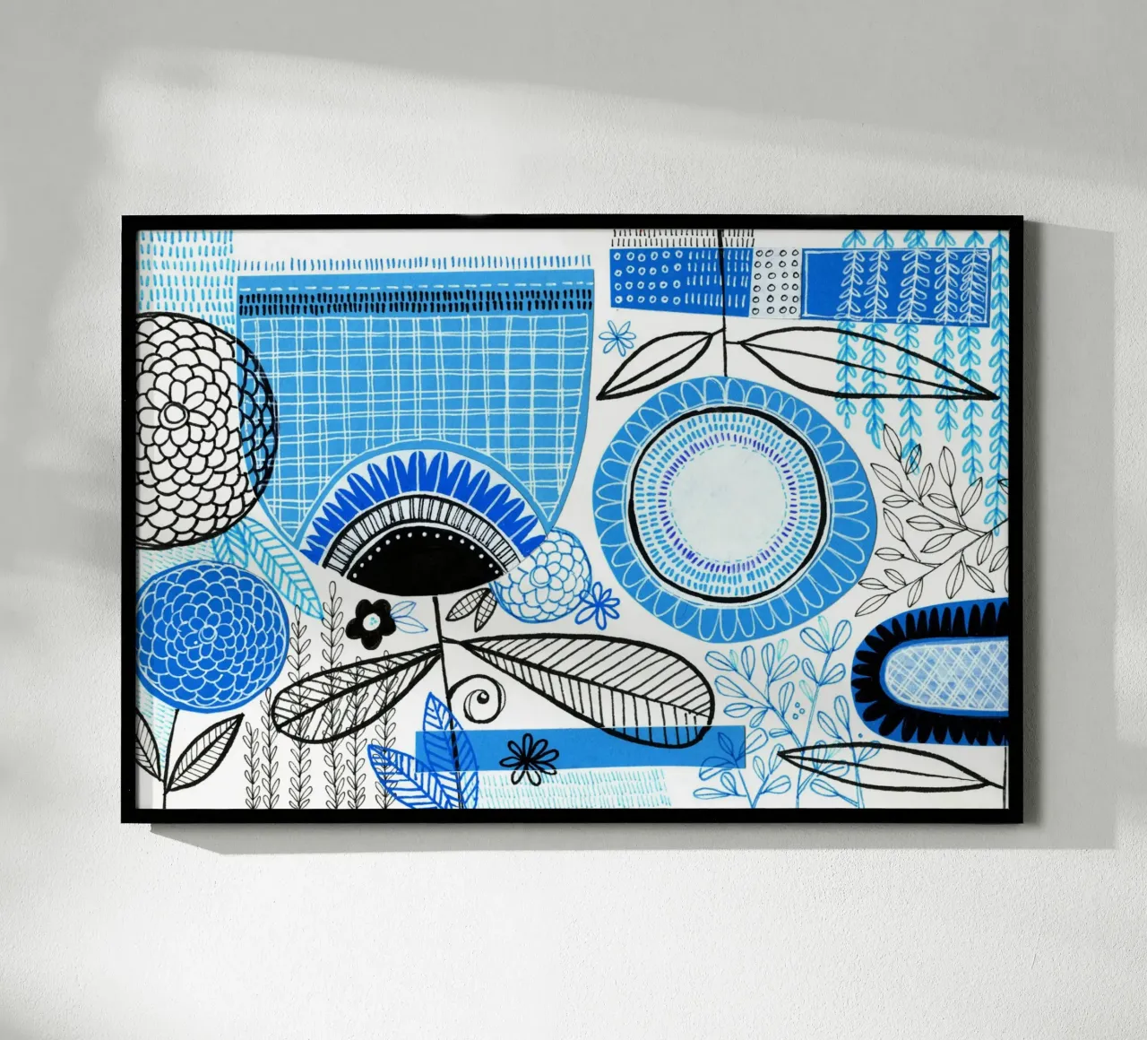 Susan Black - Collage botanico 05 poster da The Artcircle