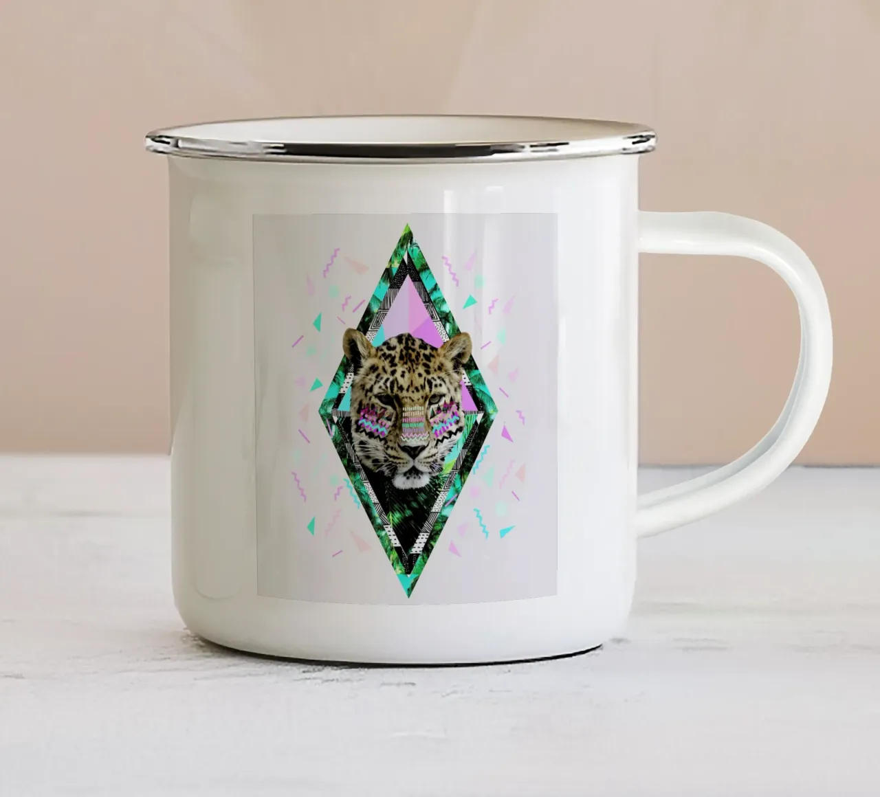 Safari Waves tazza in smalto da Kris Tate