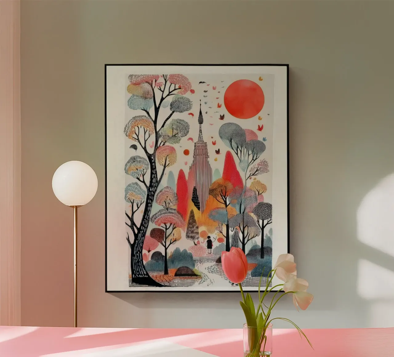 Crimson Sun plexiglass da Hightown Design