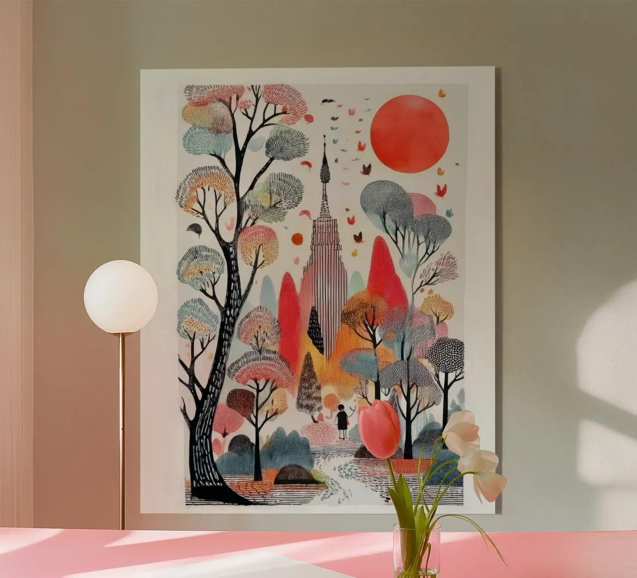 Crimson Sun plexiglass da Hightown Design