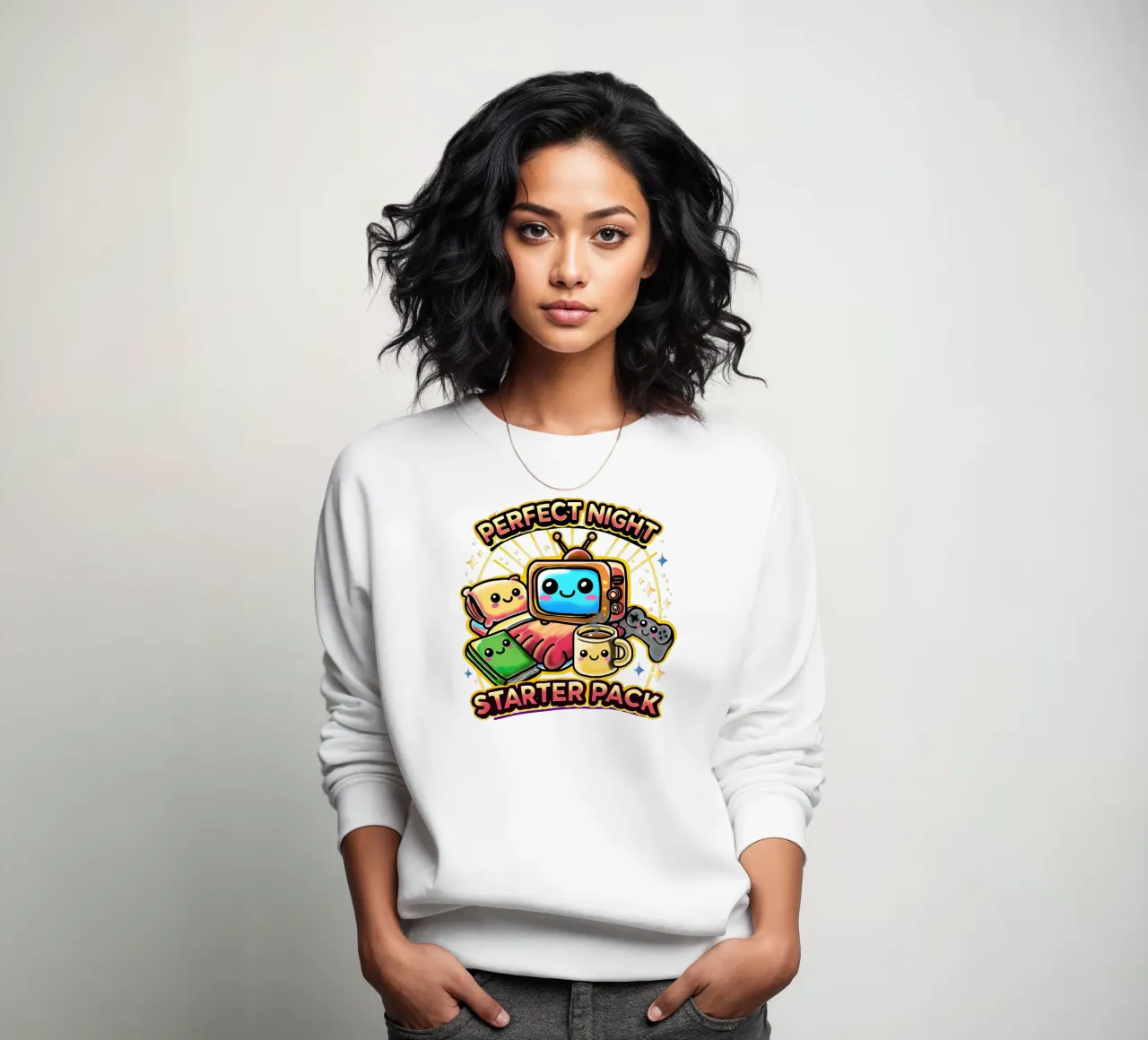 Perfect Night Starter Pack sweatshirt by sillyindustries