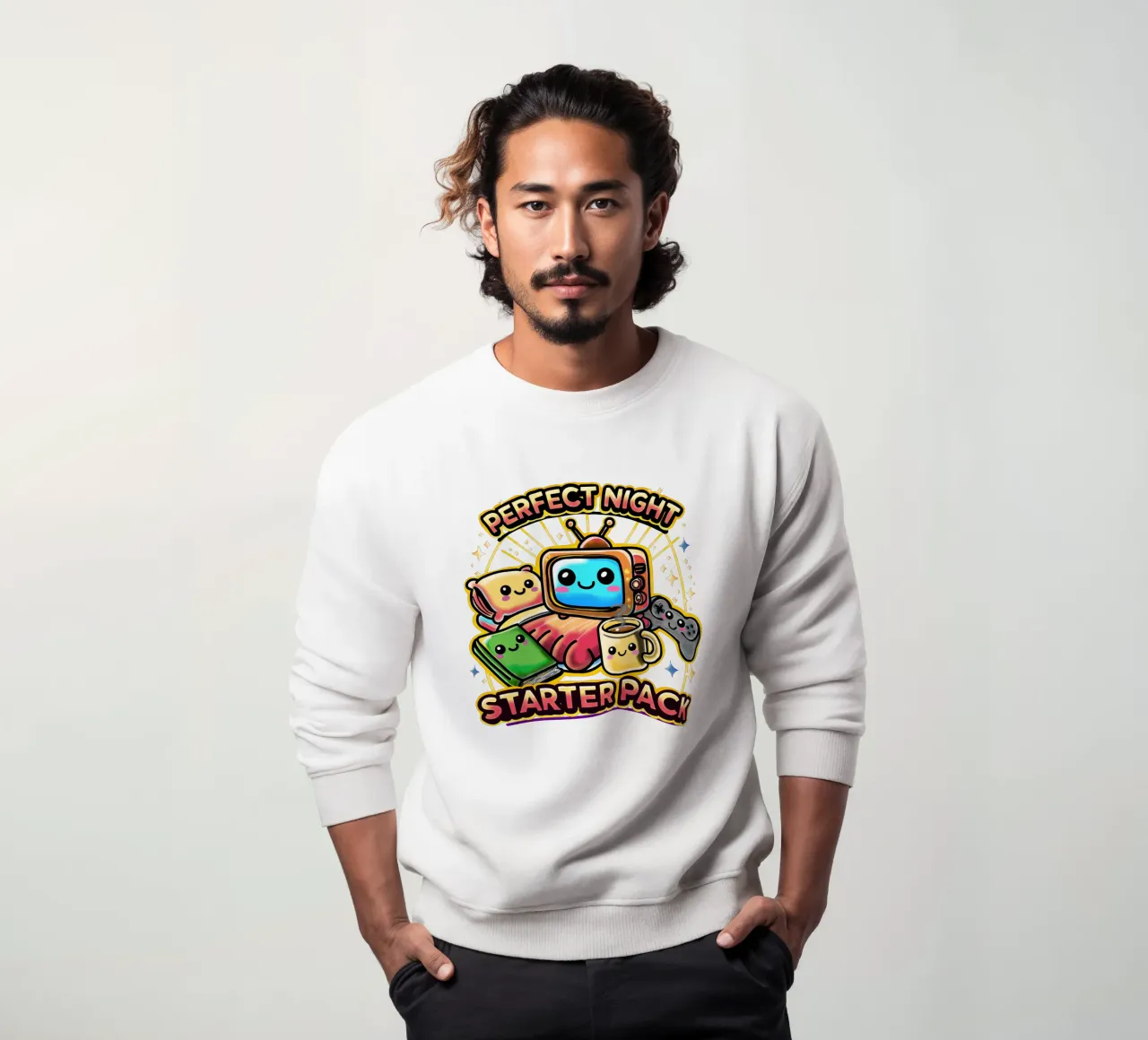 Perfect Night Starter Pack sweatshirt by sillyindustries