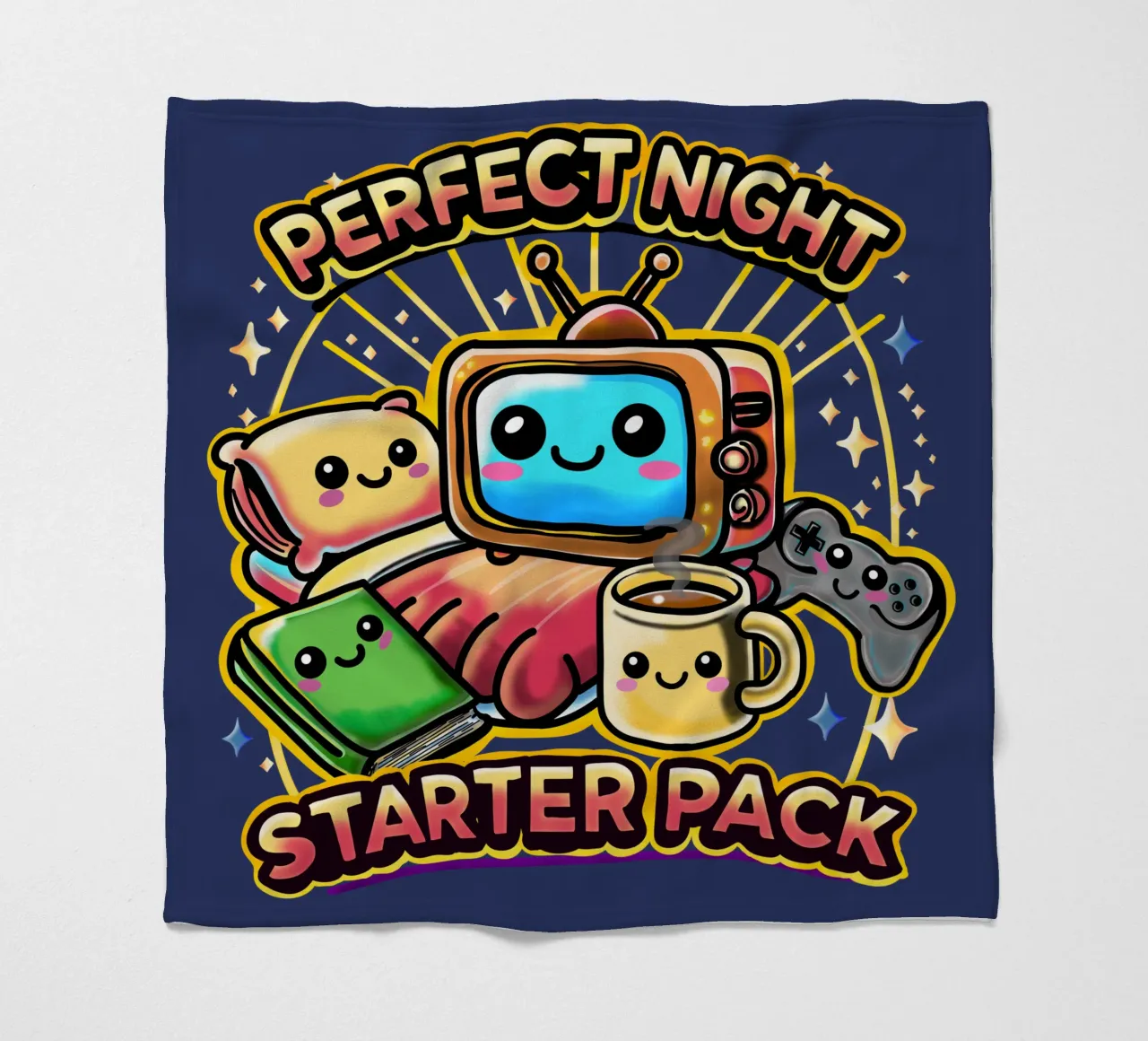 Starter Pack Notte Perfetta coperta in pile da sillyindustries