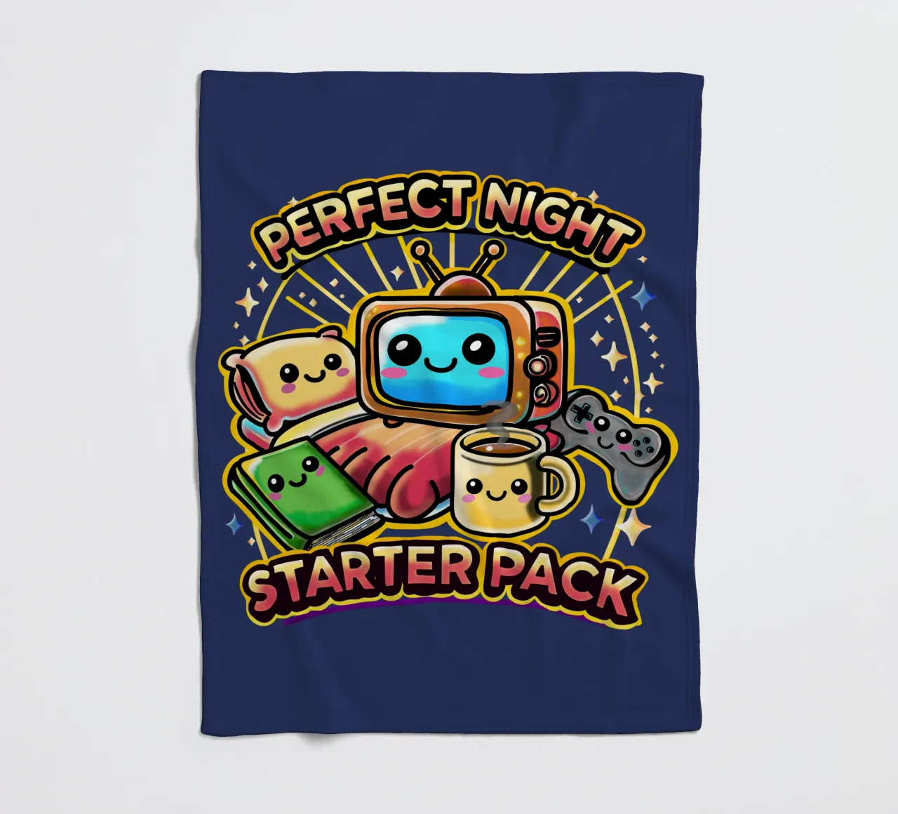 Starter Pack Notte Perfetta coperta in pile da sillyindustries