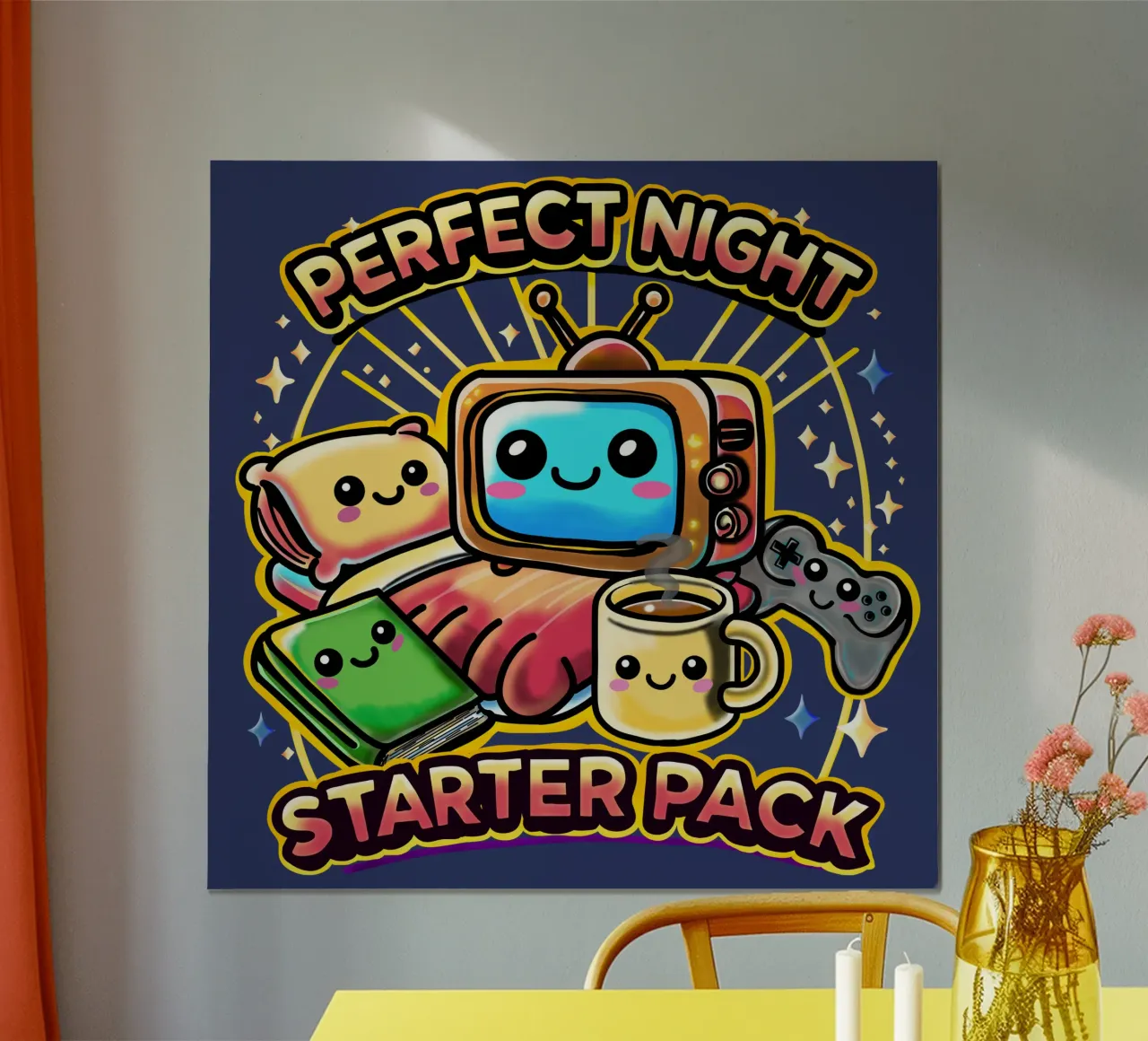 Starter Pack Notte Perfetta poster da sillyindustries