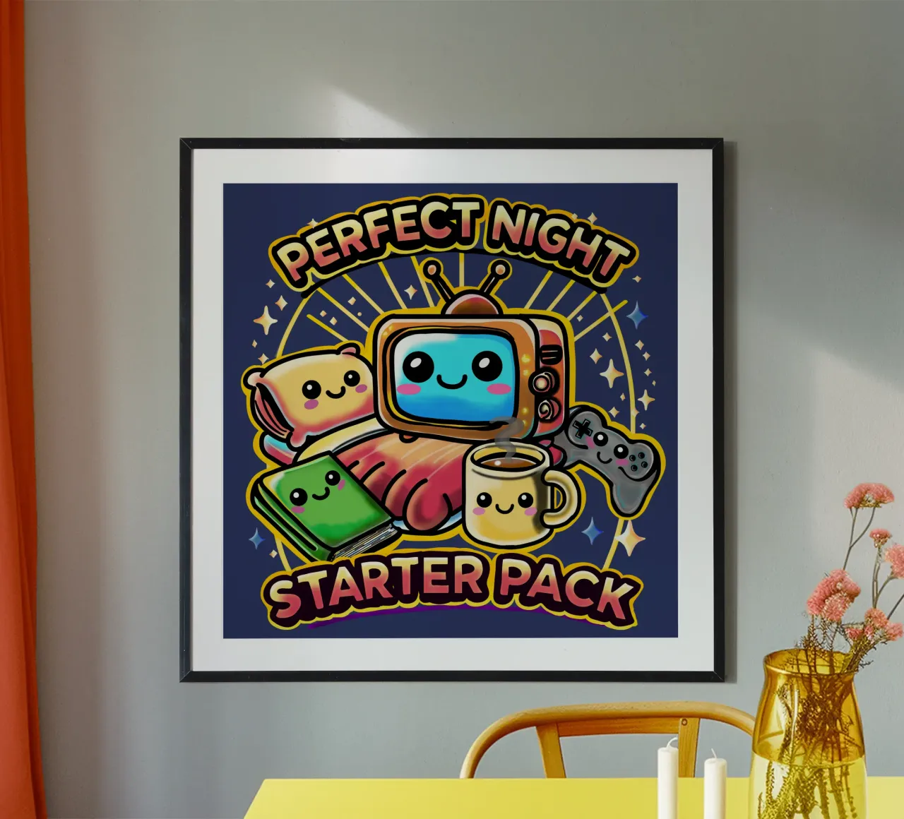 Starter Pack Notte Perfetta poster da sillyindustries