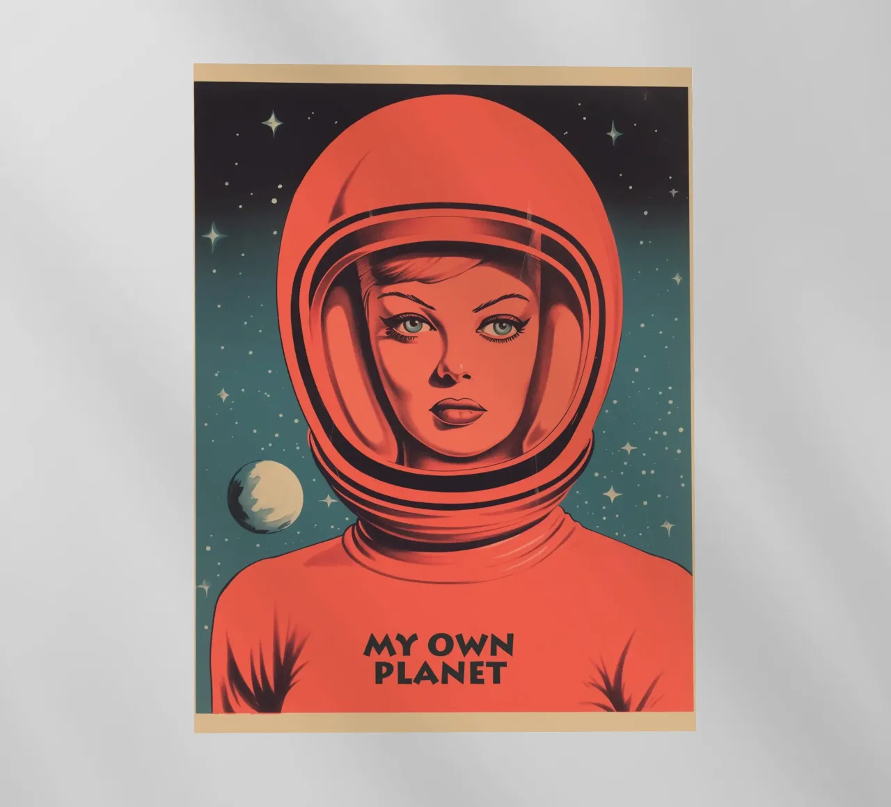 My Own Planet | Ritratto introverso di una donna in tuta spaziale pellicola backlit da Autofocus