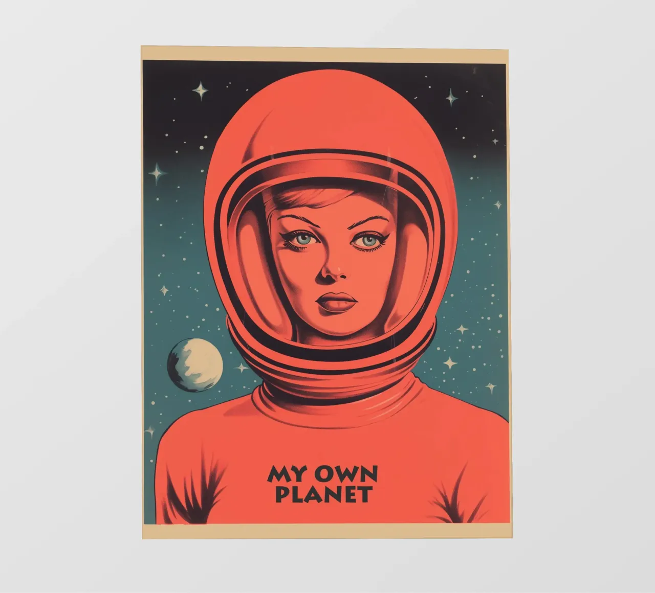 My Own Planet | Ritratto introverso di una donna in tuta spaziale pellicola backlit da Autofocus