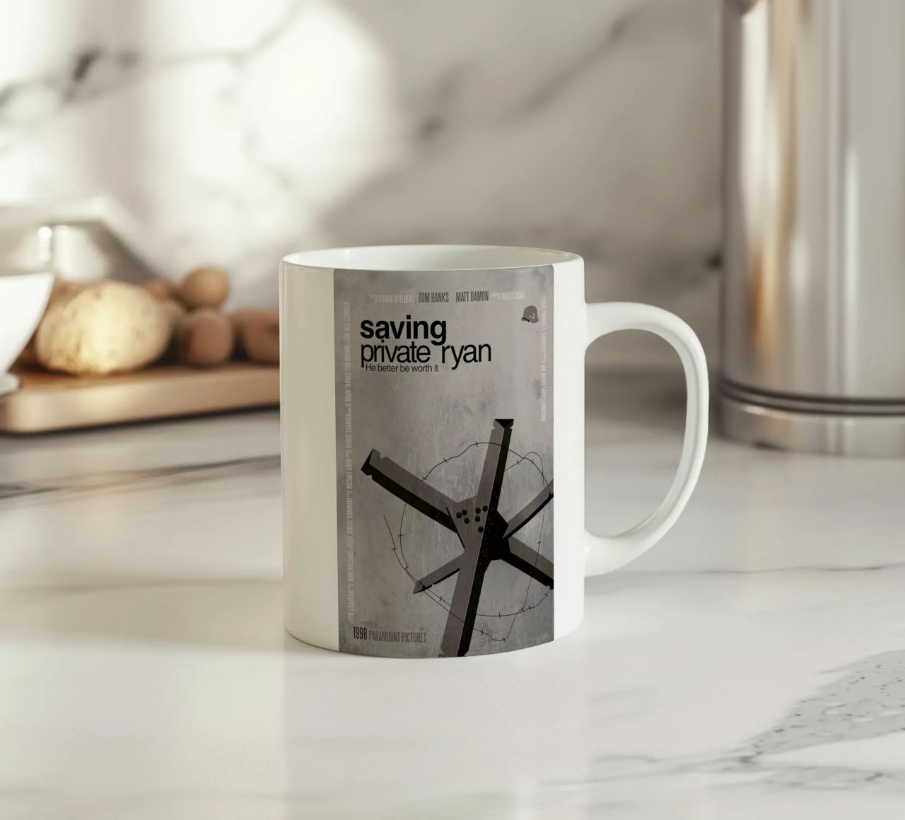 Saving Private Ryan tazza in ceramica da Aycan Elijah Yilmaz