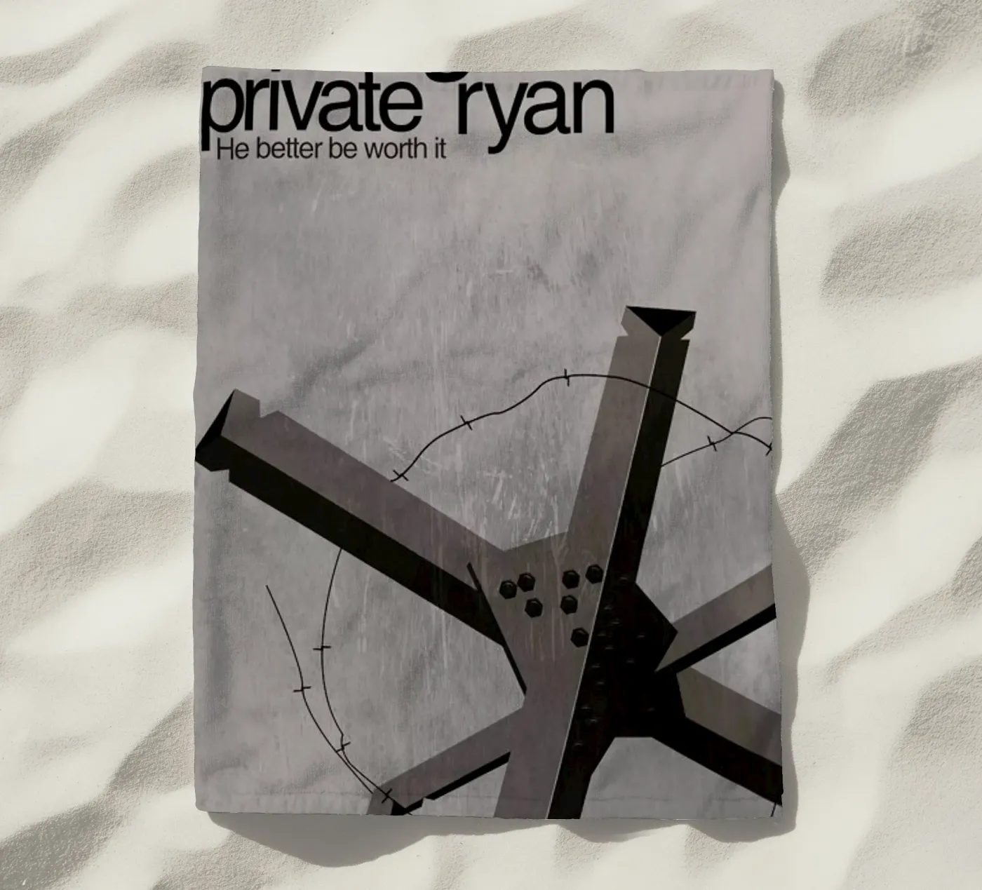 Saving Private Ryan strandhanddoek van Aycan Elijah Yilmaz