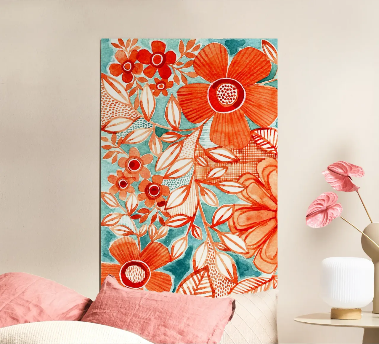 Susan Black - Giardino botanico Aqua poster da The Artcircle