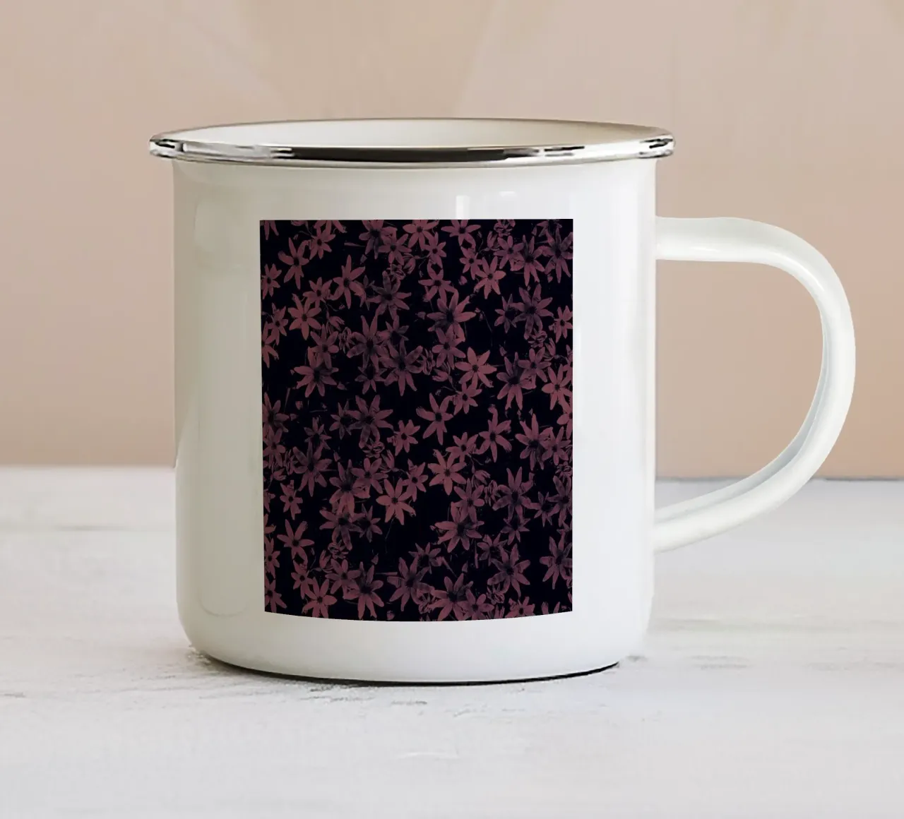 Flowers At Dawn tazza in smalto da Florent Bodart