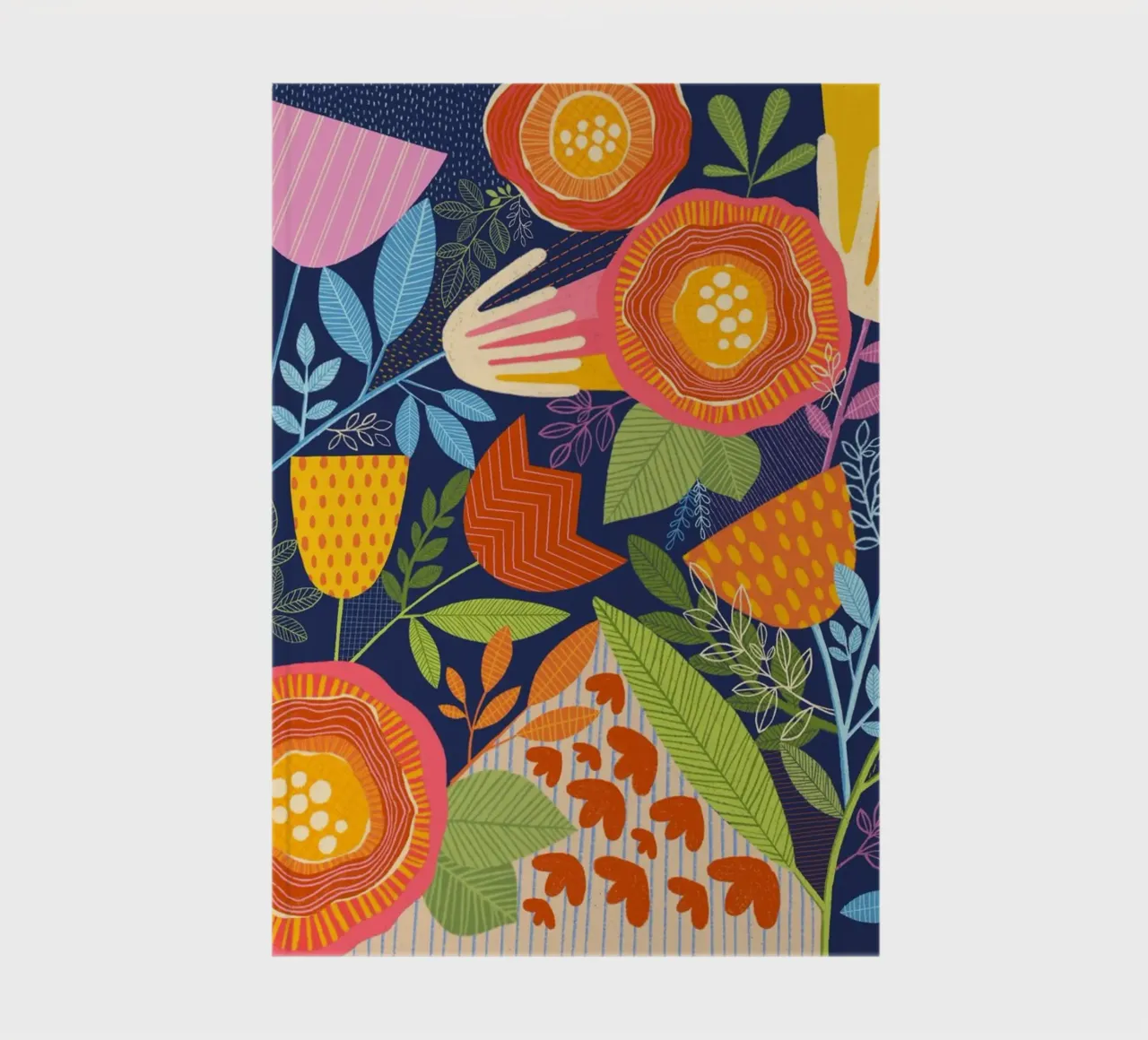 Susan Black - Botanical Multi Colour notebook by The Artcircle