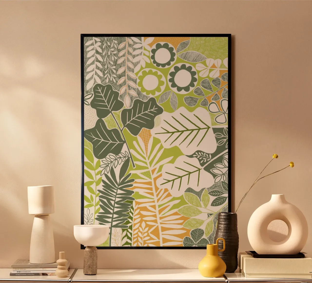 Susan Black - Botanischer Salbei-Zitrus Poster von The Artcircle