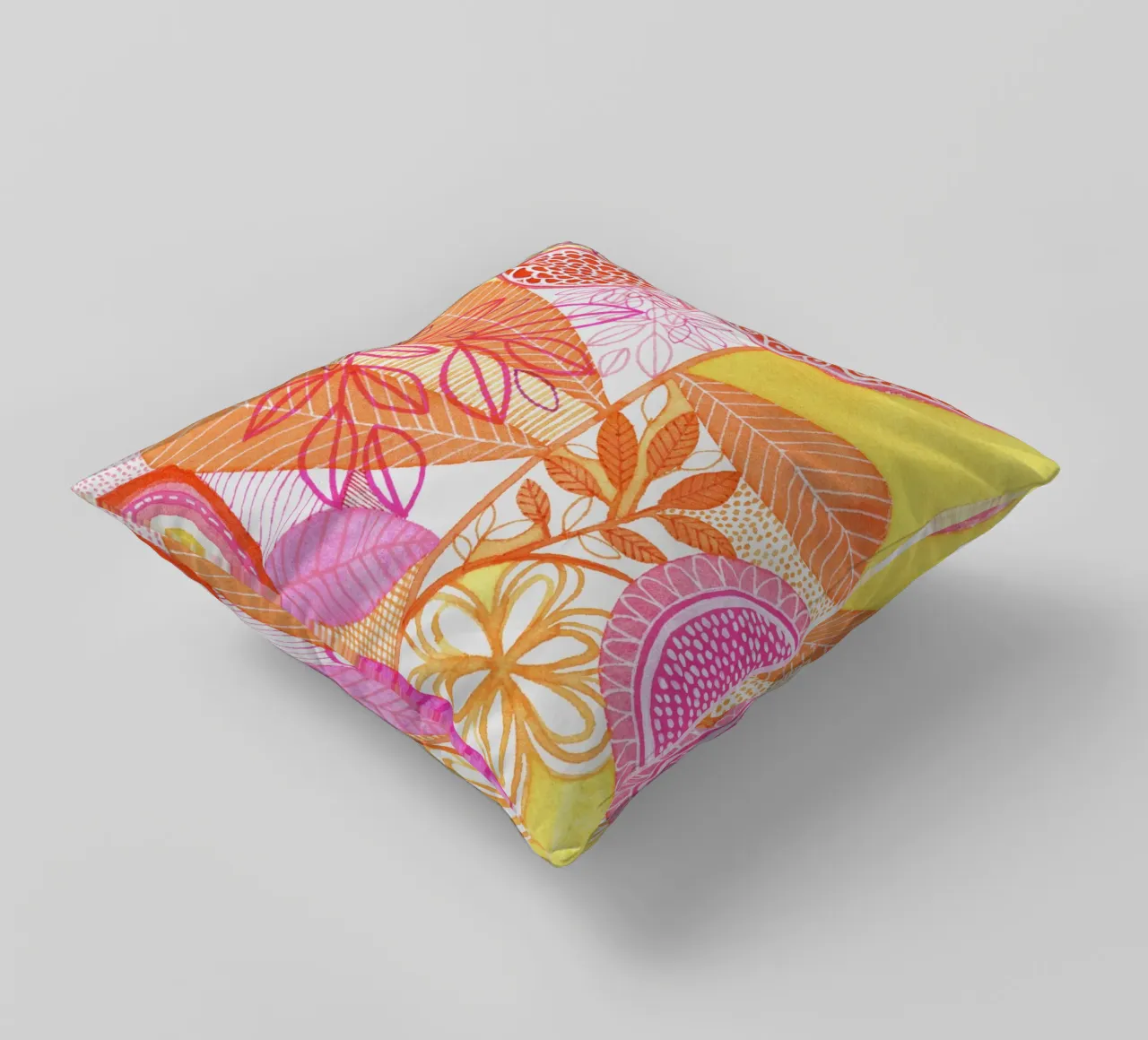 Susan Black - Botanical 02 decorative cushion by The Artcircle