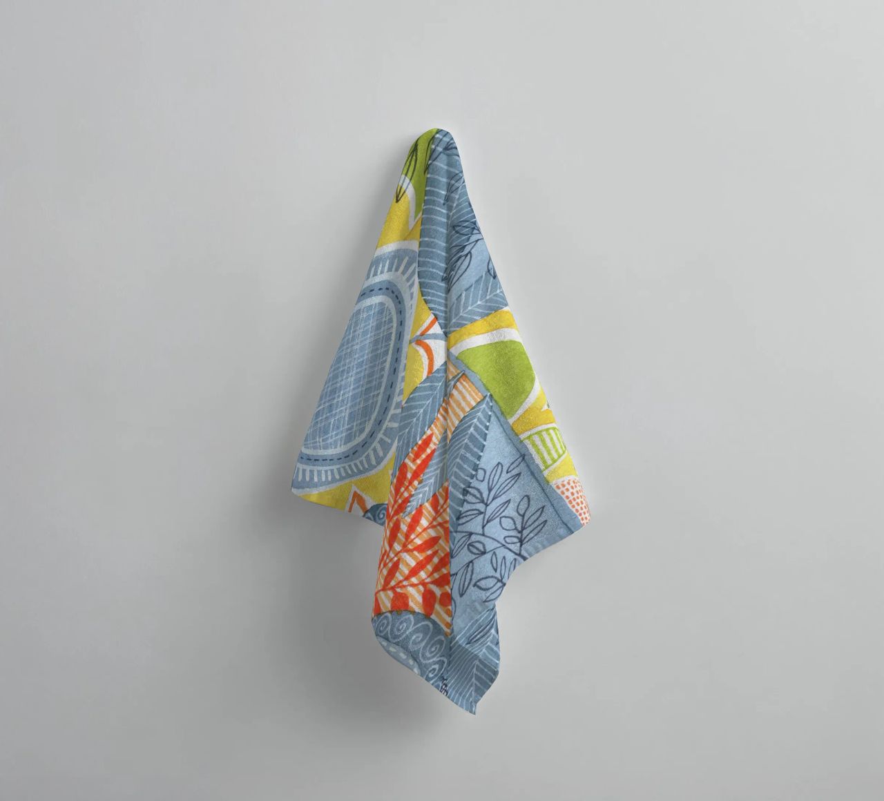 Susan Black - Botanical 05 towel by The Artcircle