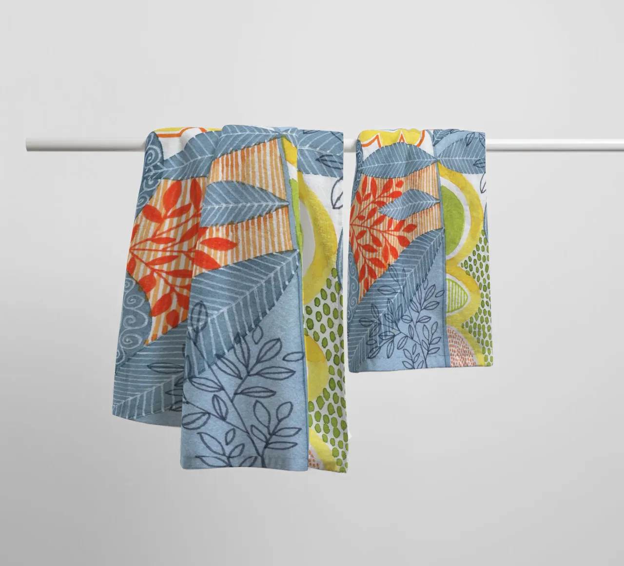 Susan Black - Botanica 05 asciugamano da bagno da The Artcircle