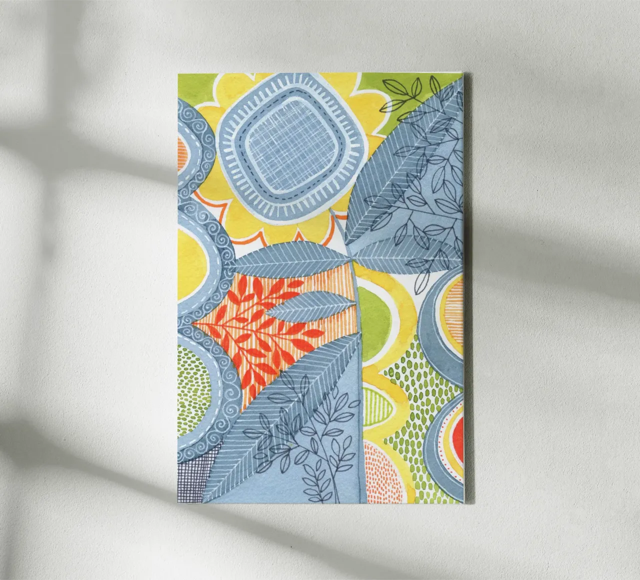 Susan Zwart - Botanisch 05 canvas met Baklijst van The Artcircle