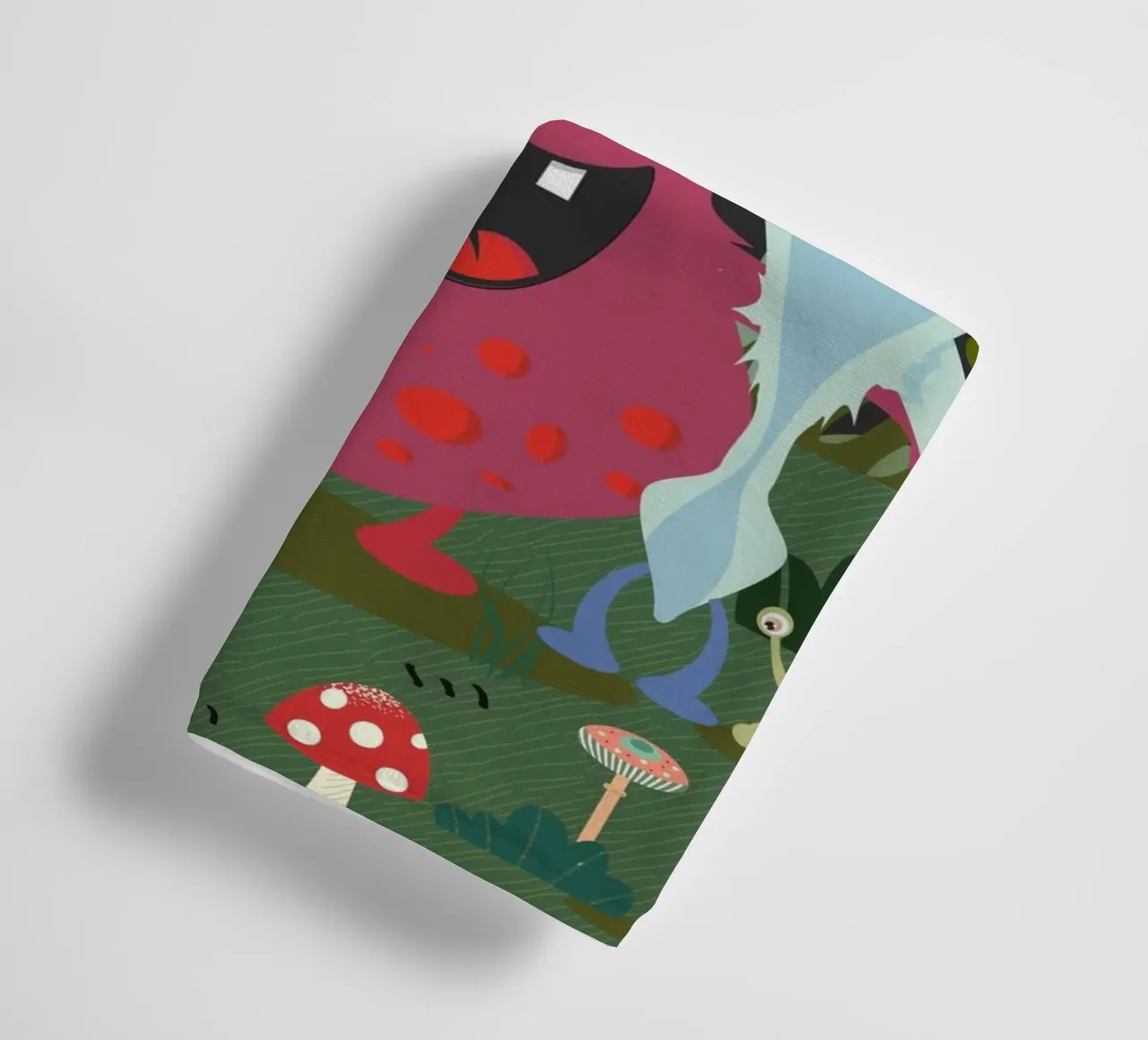 Un groupe de monstres joyeux dans une forêt enchantée serviette de bain de namosh