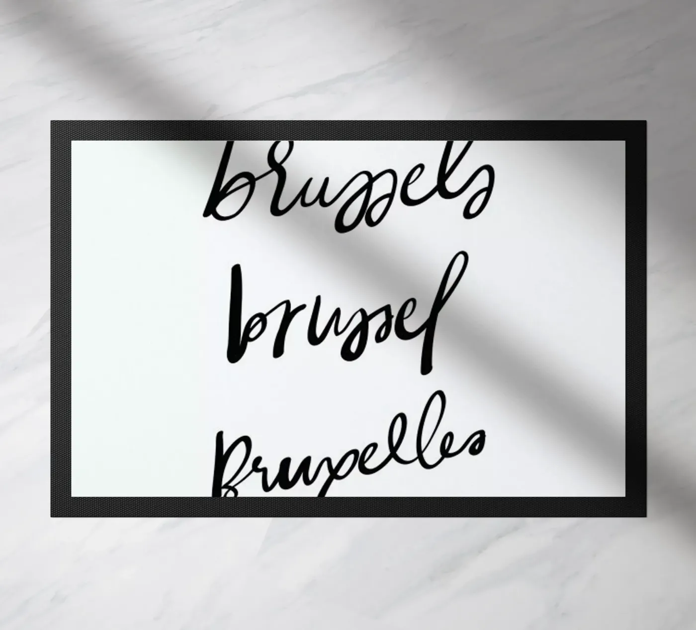 Brussels doormat by Kristen Polsinelli