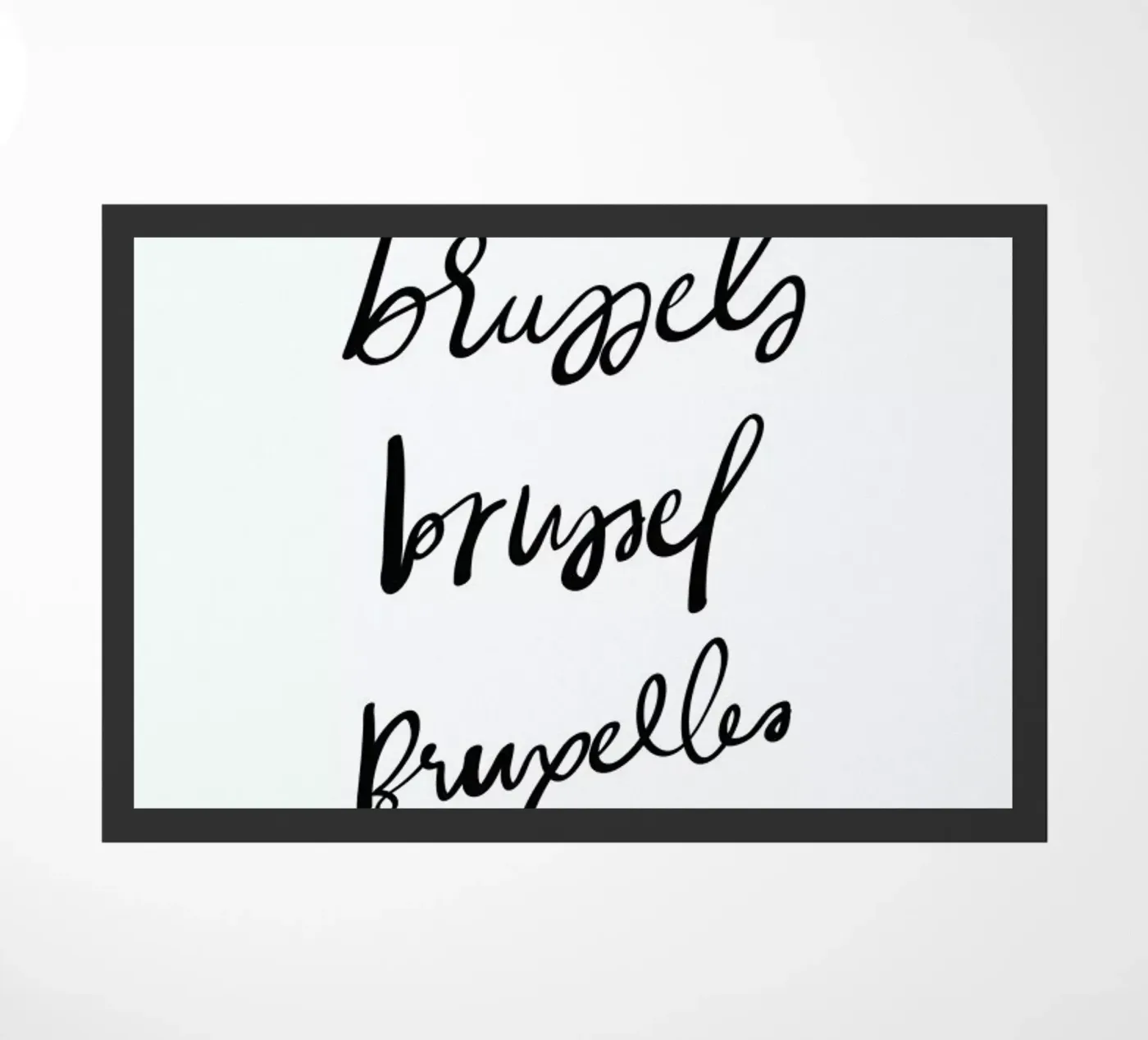 Brussels doormat by Kristen Polsinelli