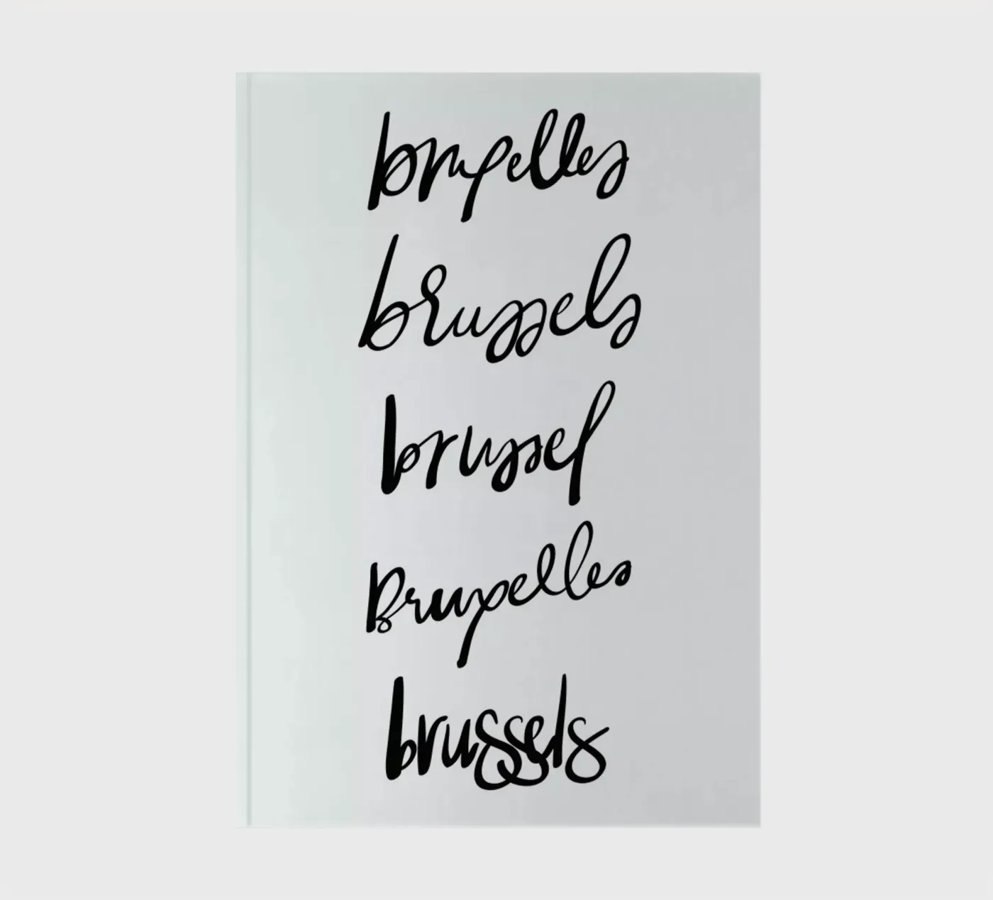 Brussels notebook by Kristen Polsinelli
