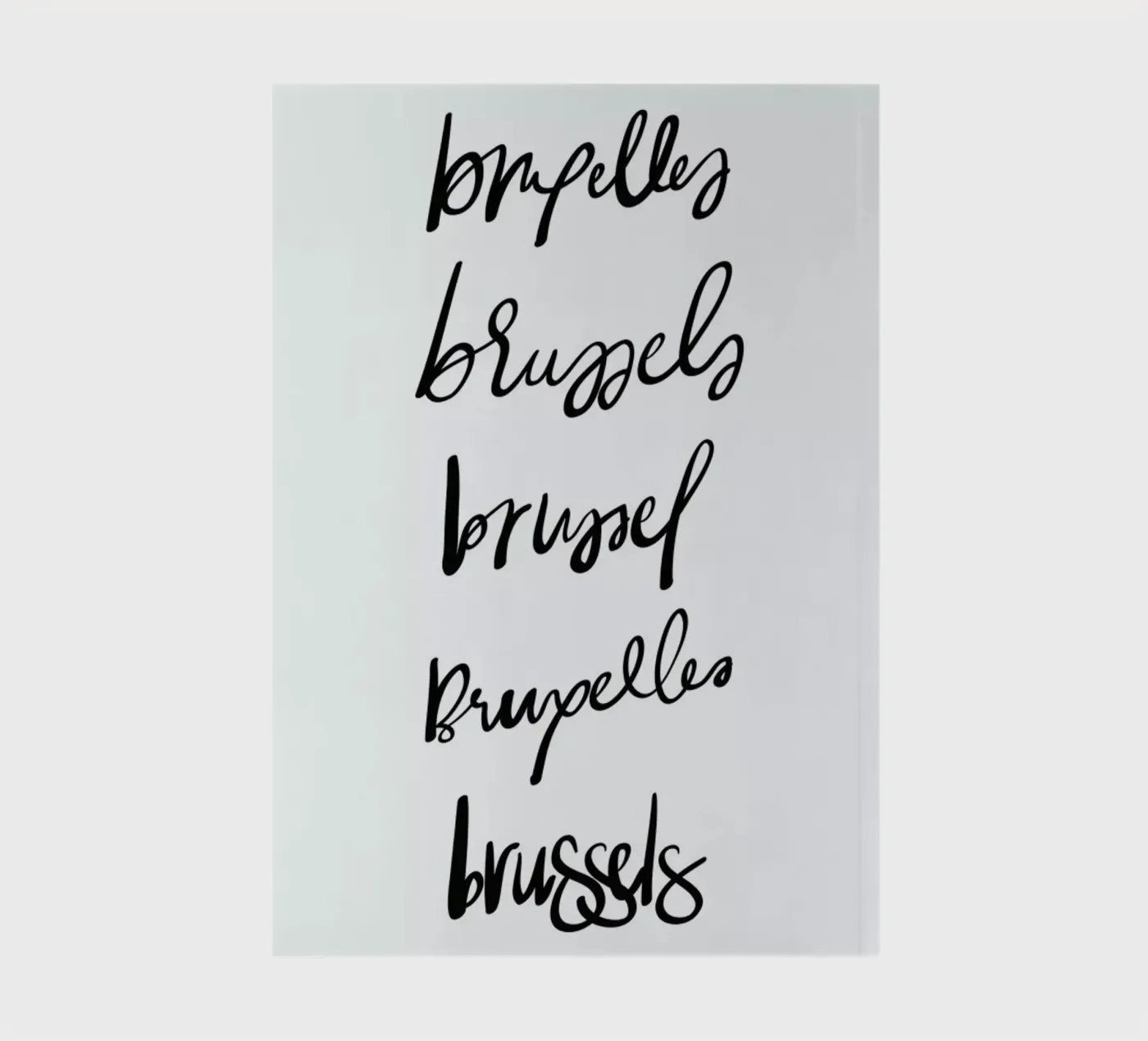 Brussels notebook by Kristen Polsinelli
