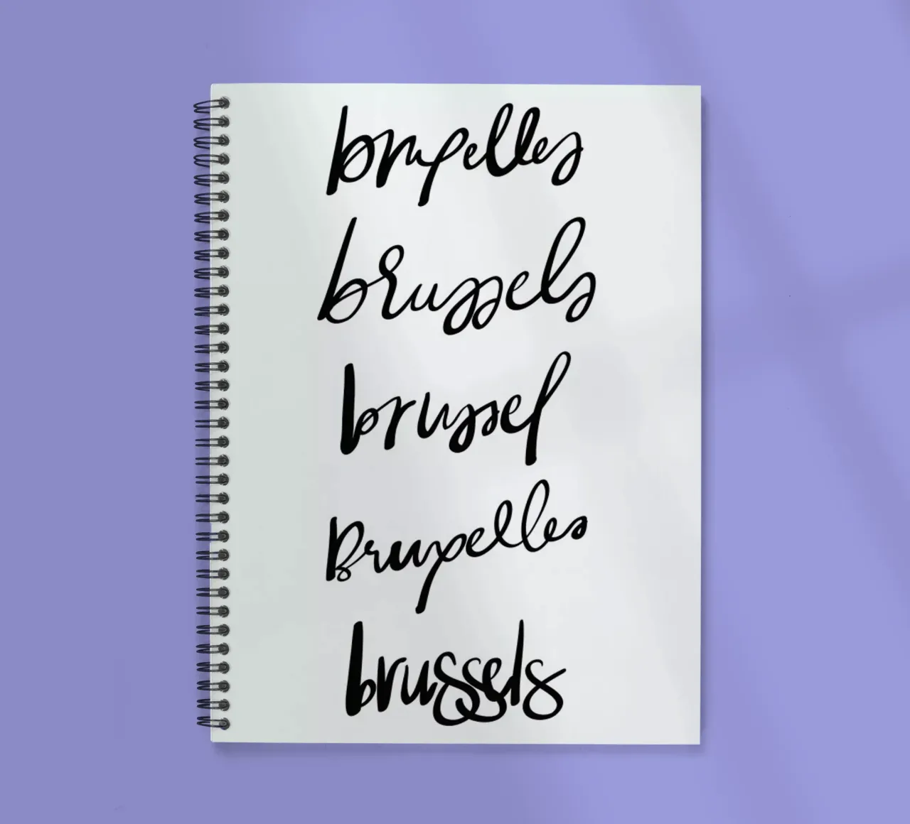 Brussels spiral notebook by Kristen Polsinelli