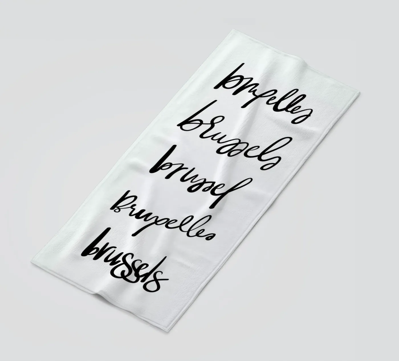 Brussels beach towel by Kristen Polsinelli