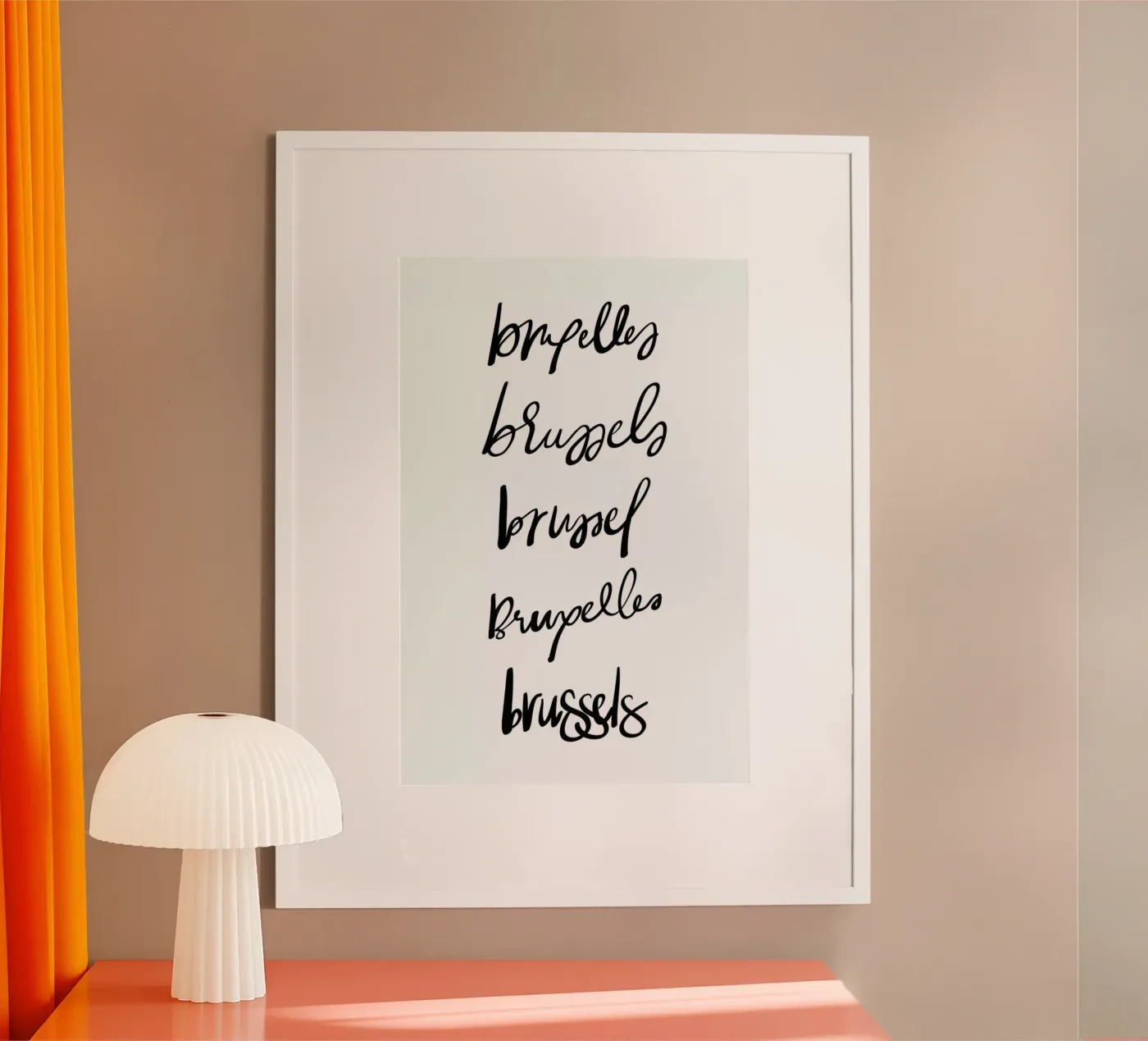 Brussels poster by Kristen Polsinelli