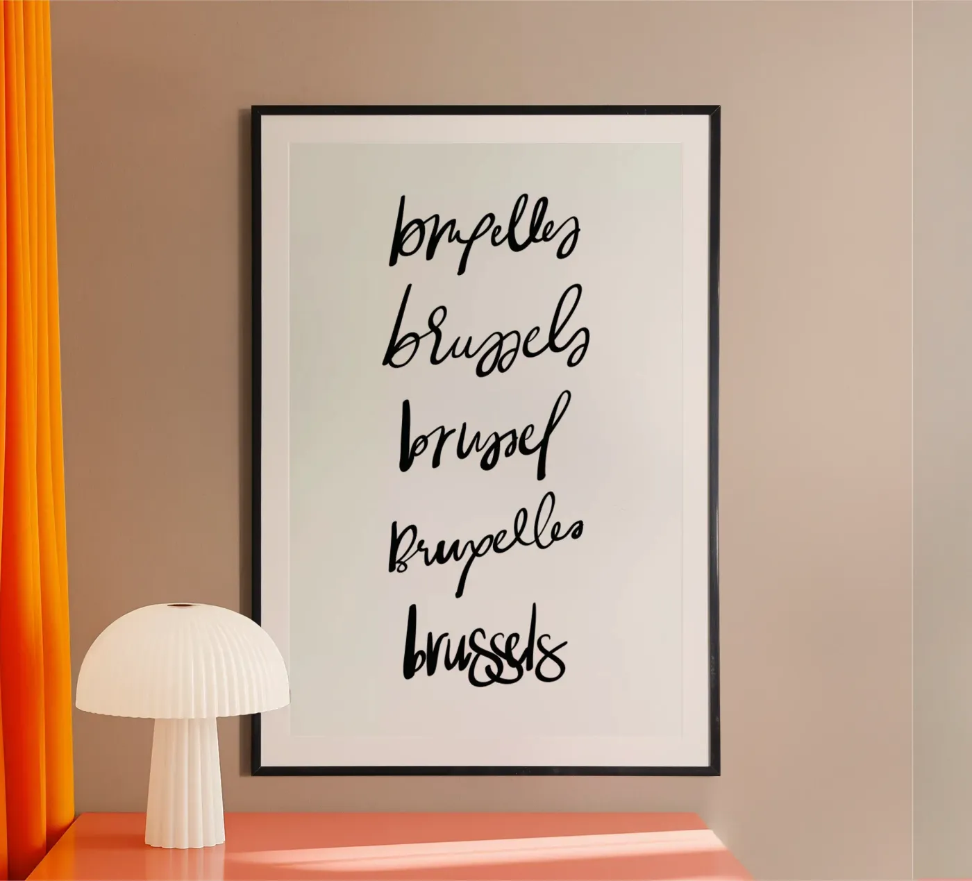 Brussels poster by Kristen Polsinelli