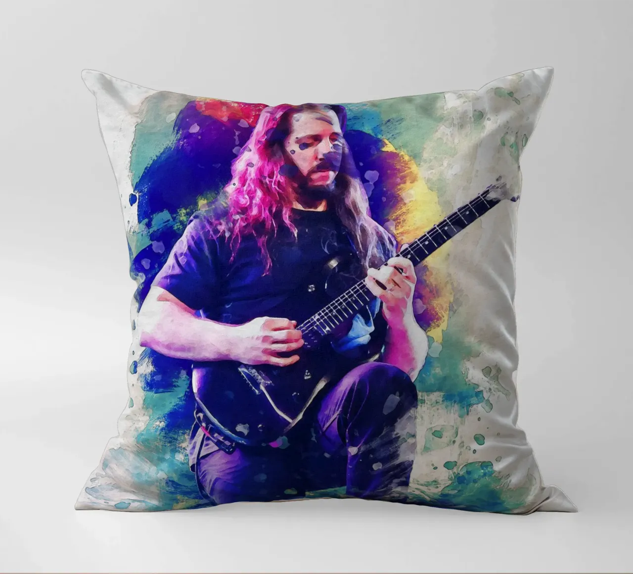 Smudge John Petrucci decorative cushion by Gunawan Rb