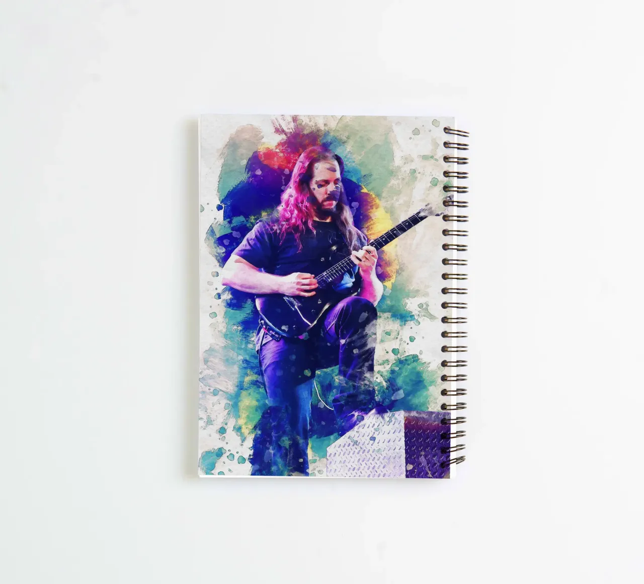 Smudge John Petrucci spiral notebook by Gunawan Rb