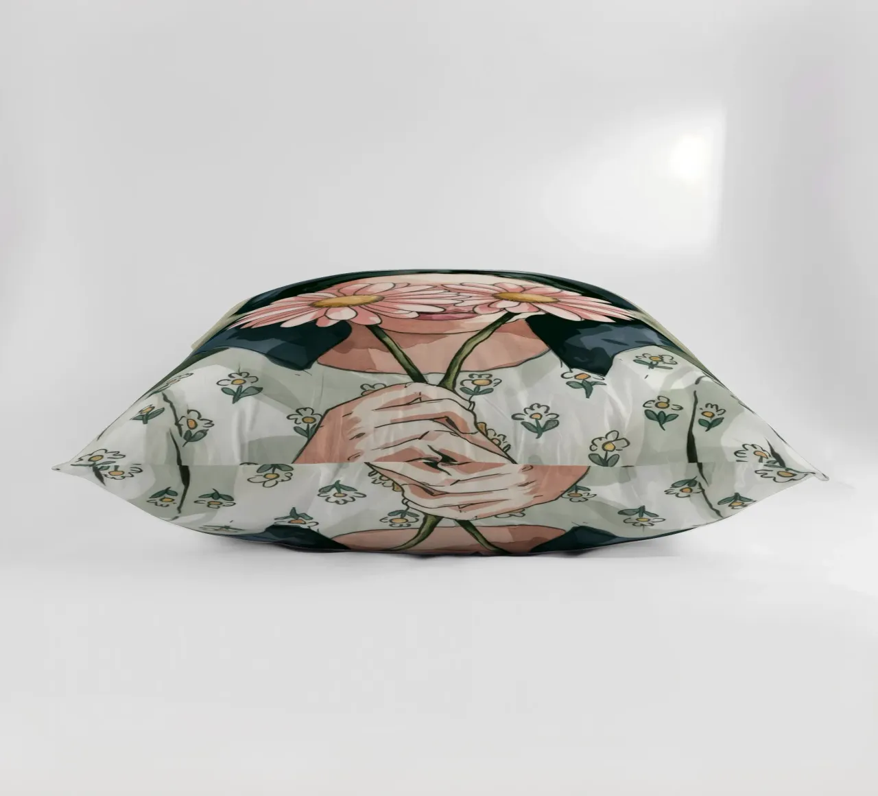 Mystic Blooms decorative cushion by Artie Shifa