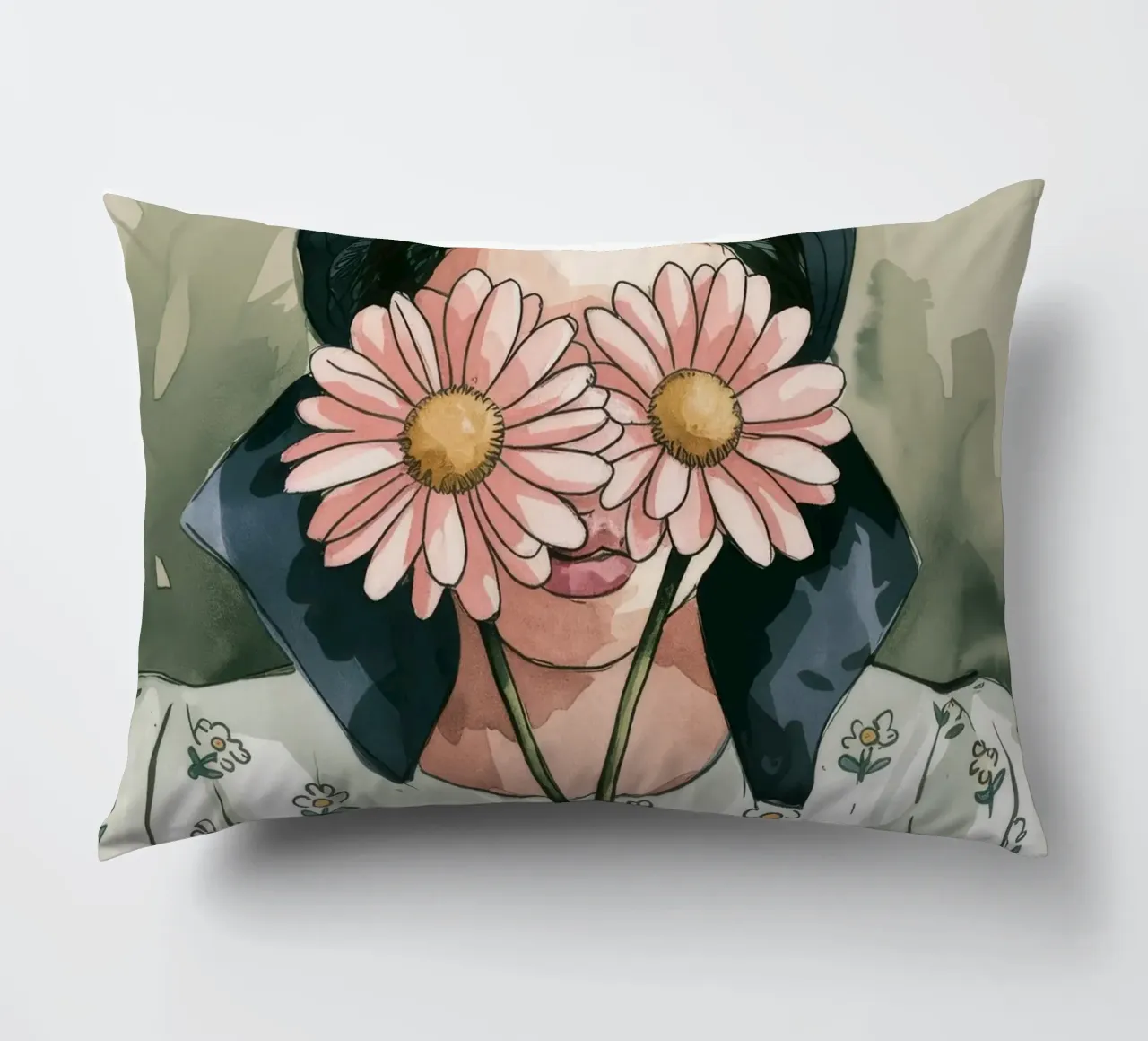 Mystic Blooms decorative cushion by Artie Shifa