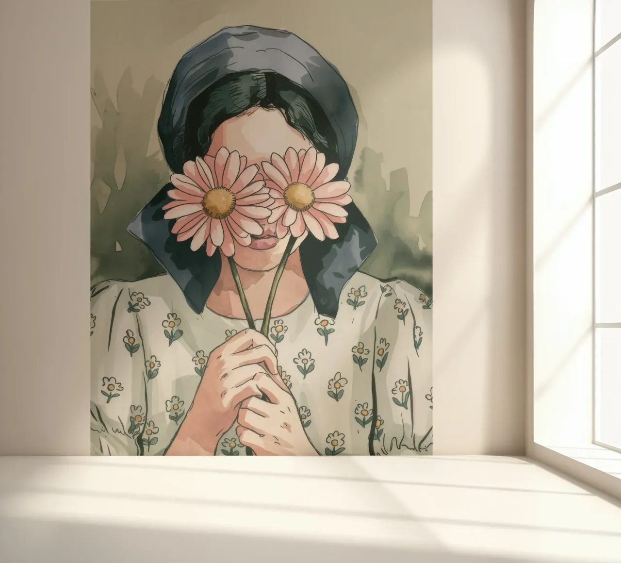 Fleurs mystiques papier peint photo de Artie Shifa
