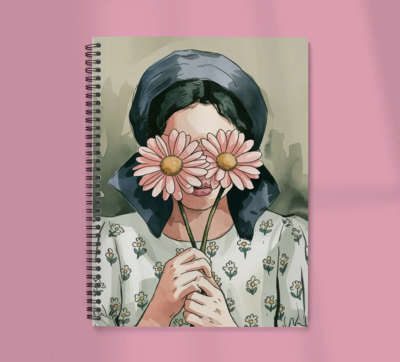 Flores místicas cuaderno de espiral de Artie Shifa