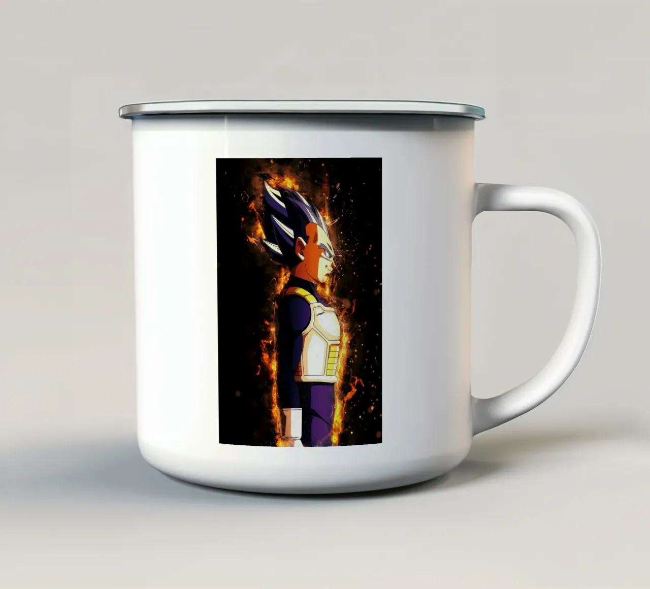 Dragon Ball Super tazza in smalto da Neonartstudio