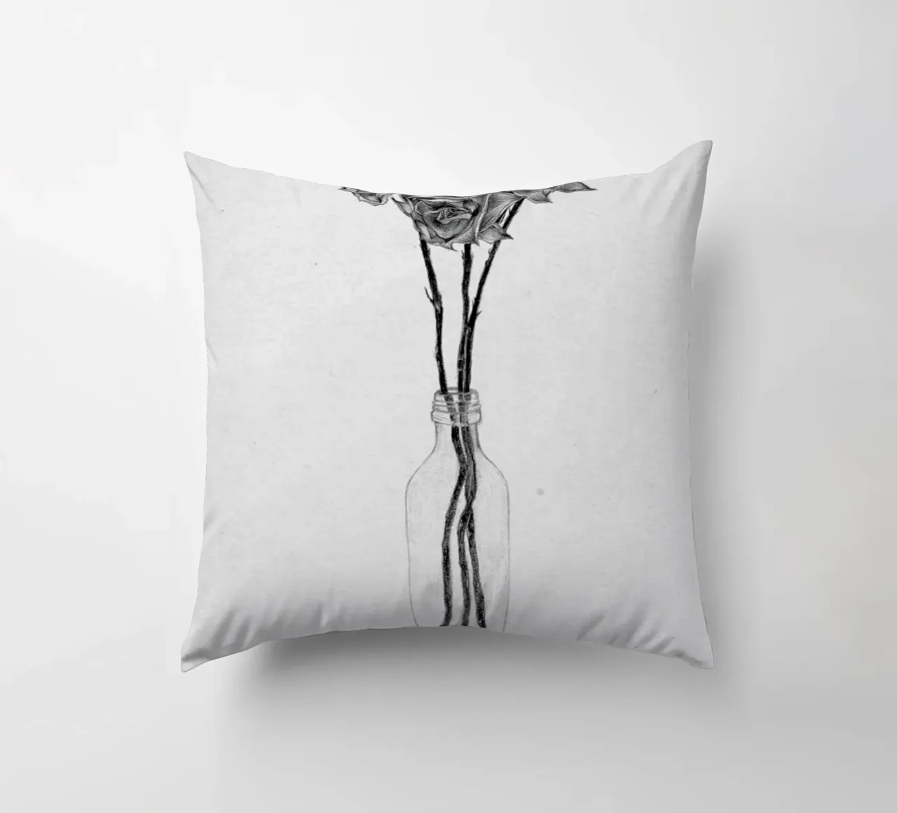 Les Fleurs 1 cuscino da The White Deer