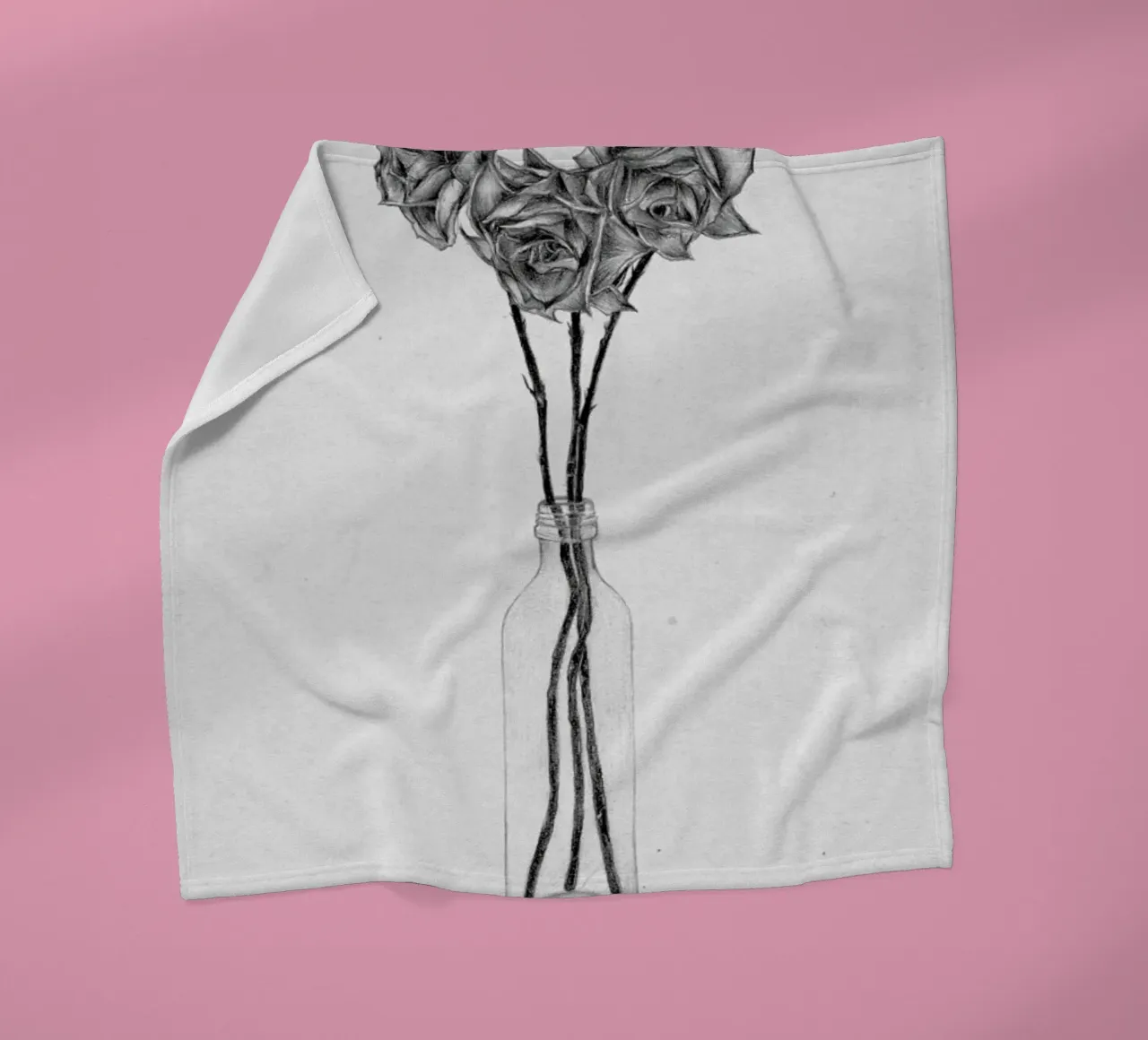 Les Fleurs 1 coperta in pile da The White Deer